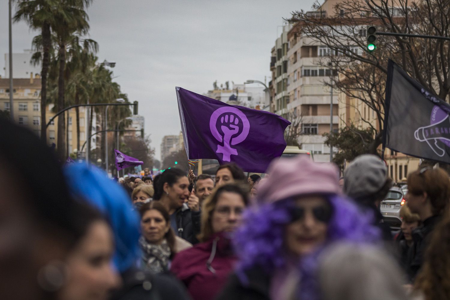 Manifestación por el 8M de Cádiz