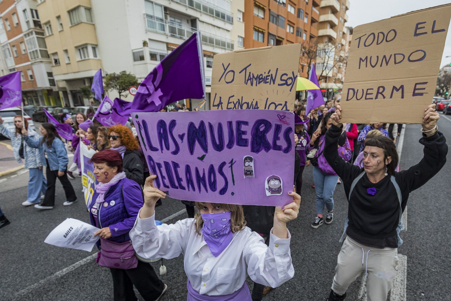 Manifestación por el 8M de Cádiz