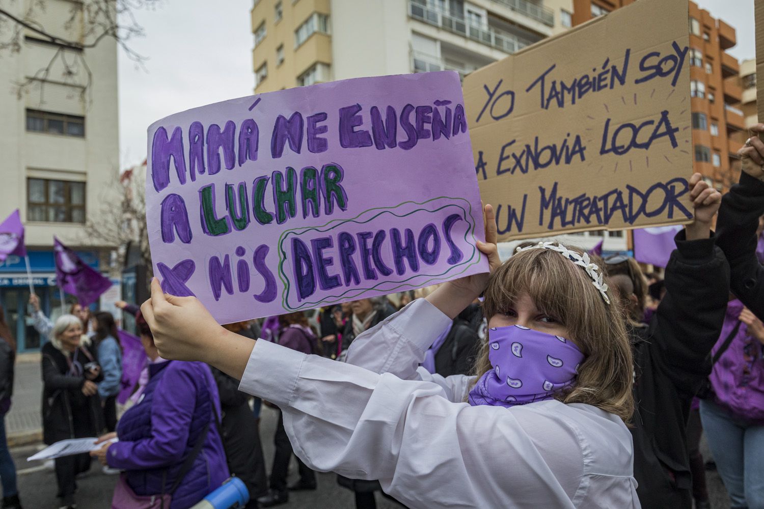 Manifestación por el 8M de Cádiz