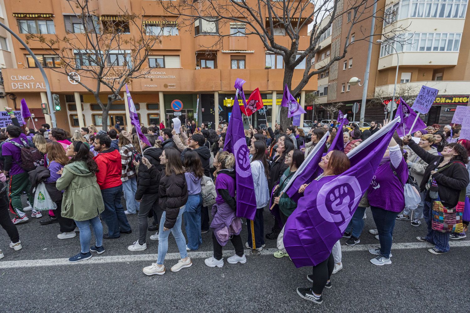 Manifestación por el 8M de Cádiz