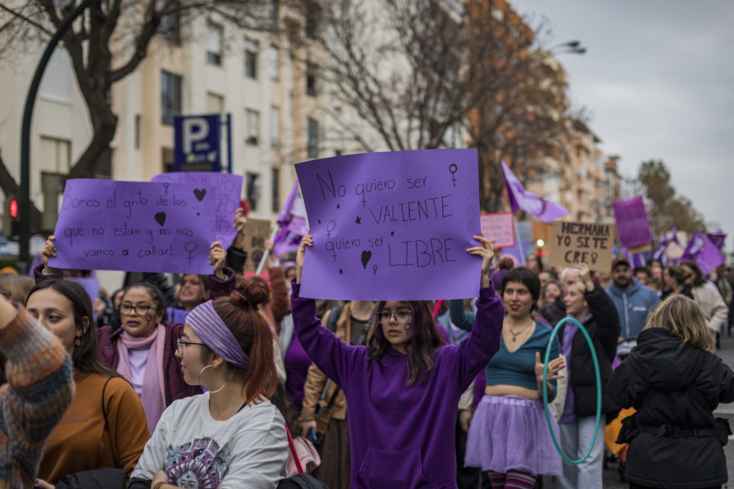 Manifestación por el 8M de Cádiz