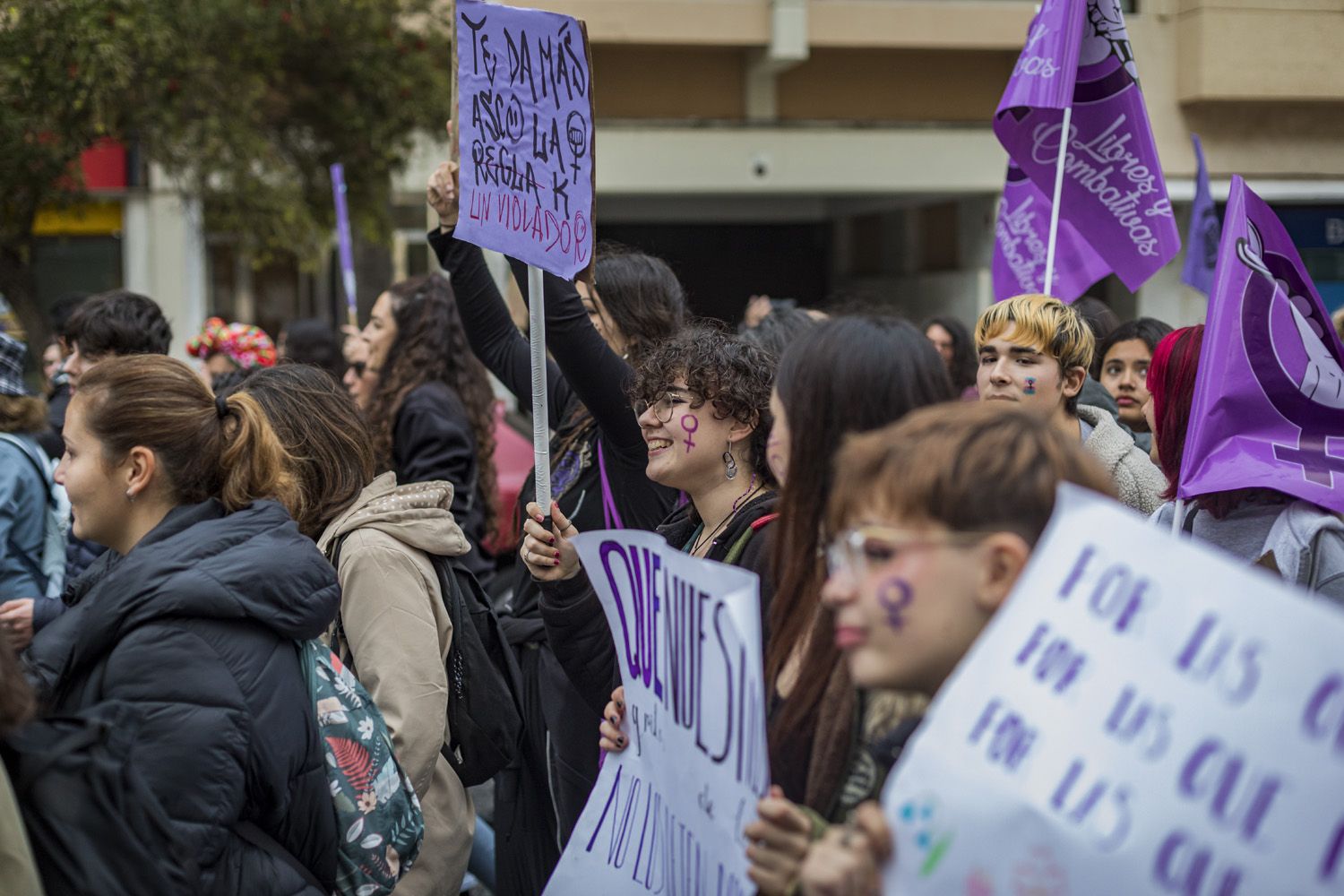 Manifestación por el 8M de Cádiz