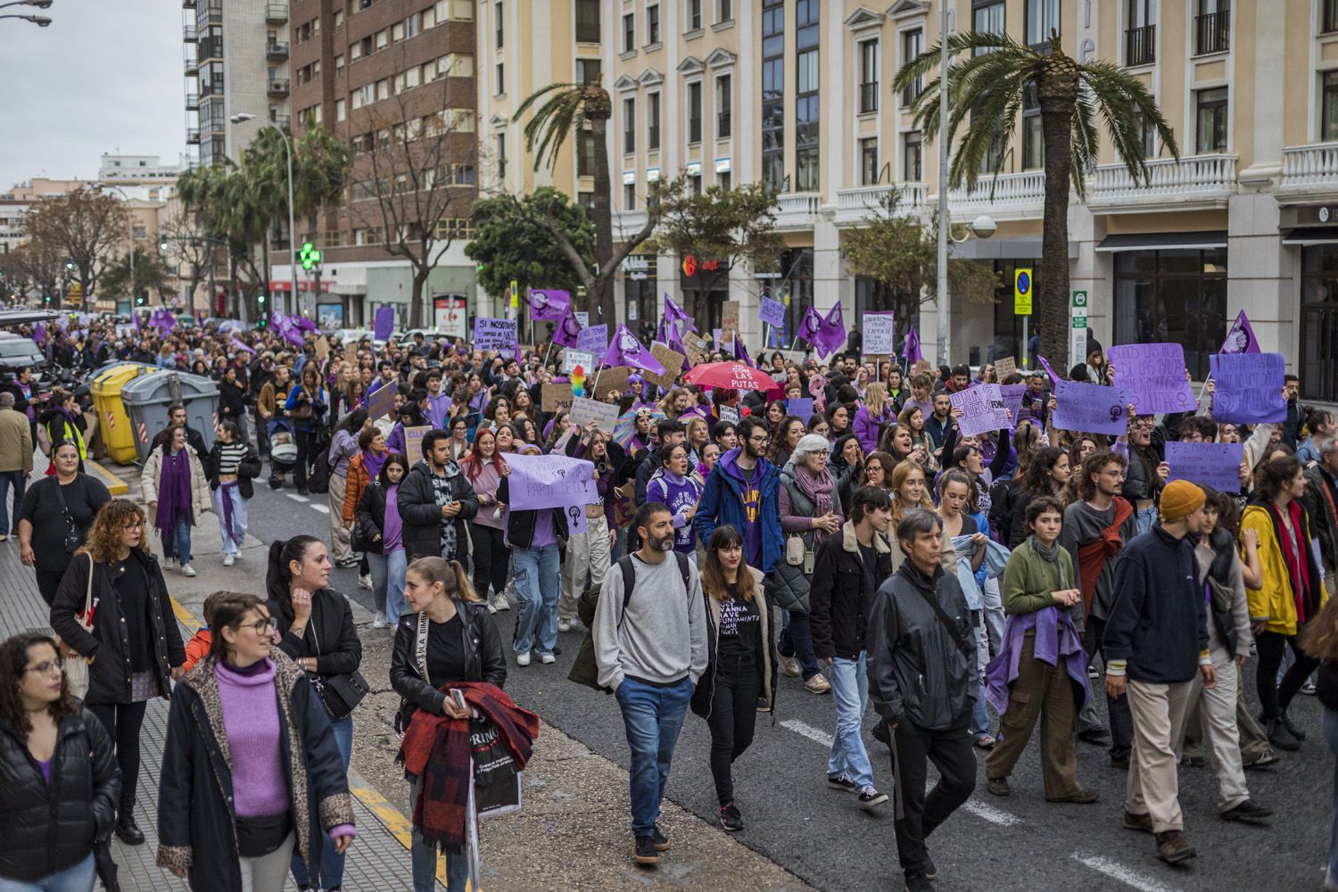 Manifestación por el 8M de Cádiz