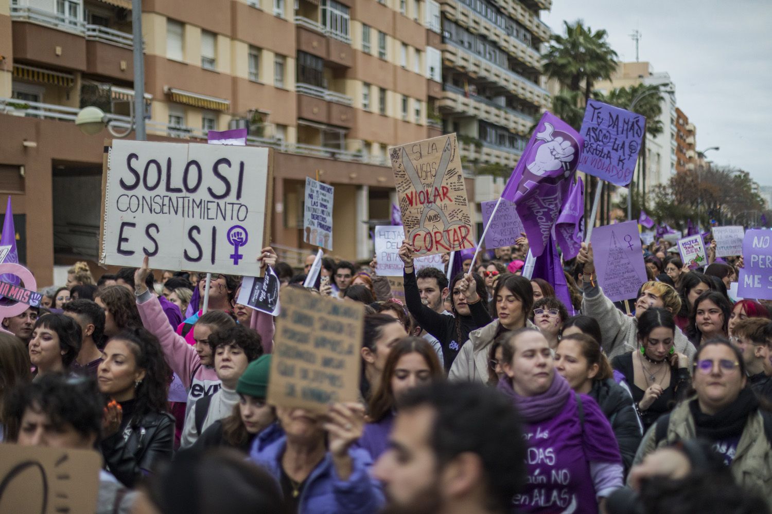 Manifestación por el 8M de Cádiz