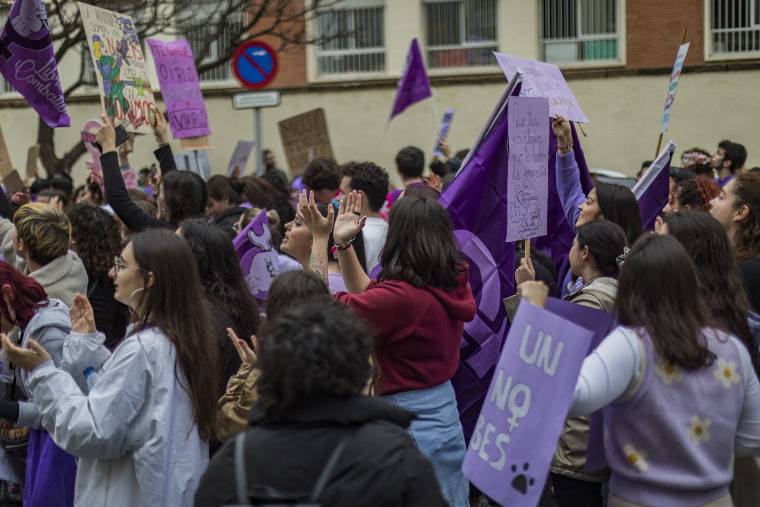 Manifestación por el 8M de Cádiz