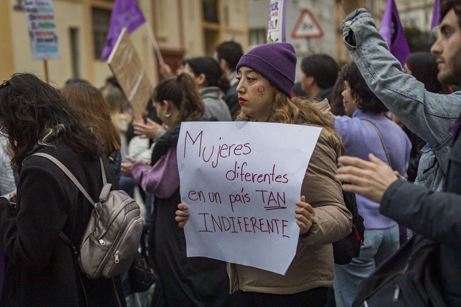Manifestación por el 8M de Cádiz
