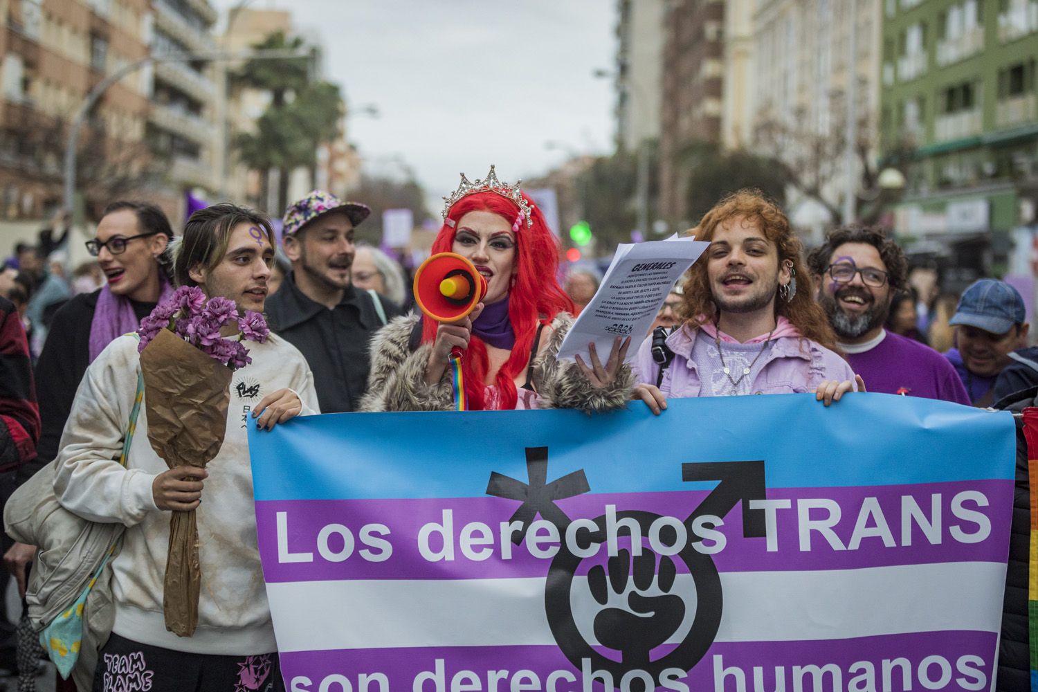 Manifestación por el 8M de Cádiz