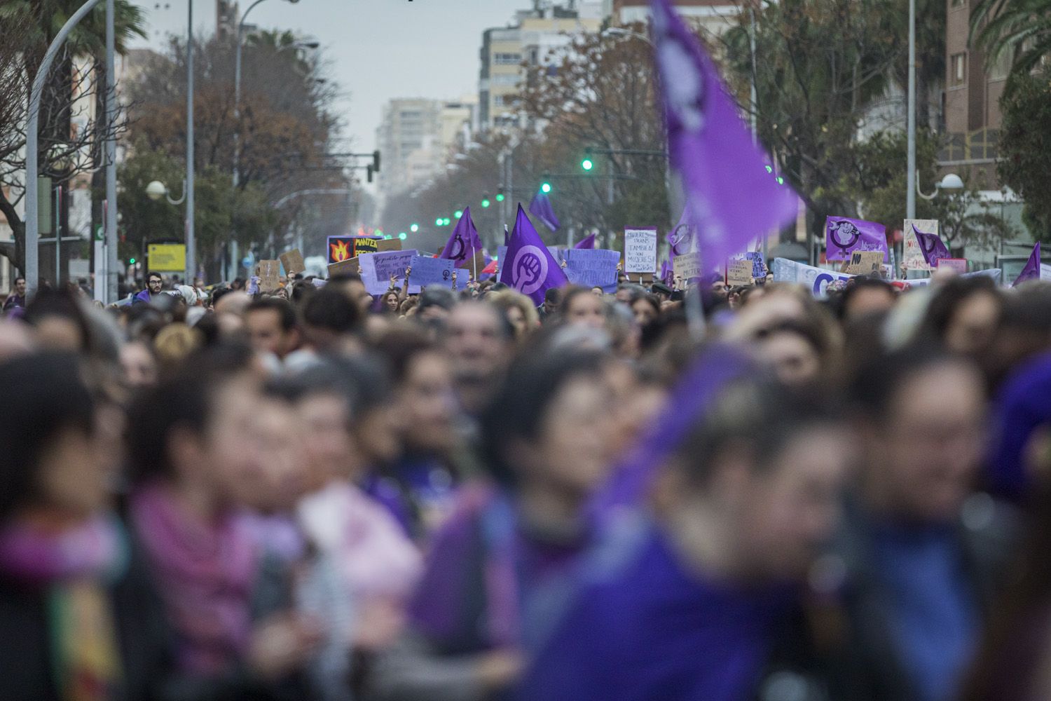 Manifestación por el 8M de Cádiz