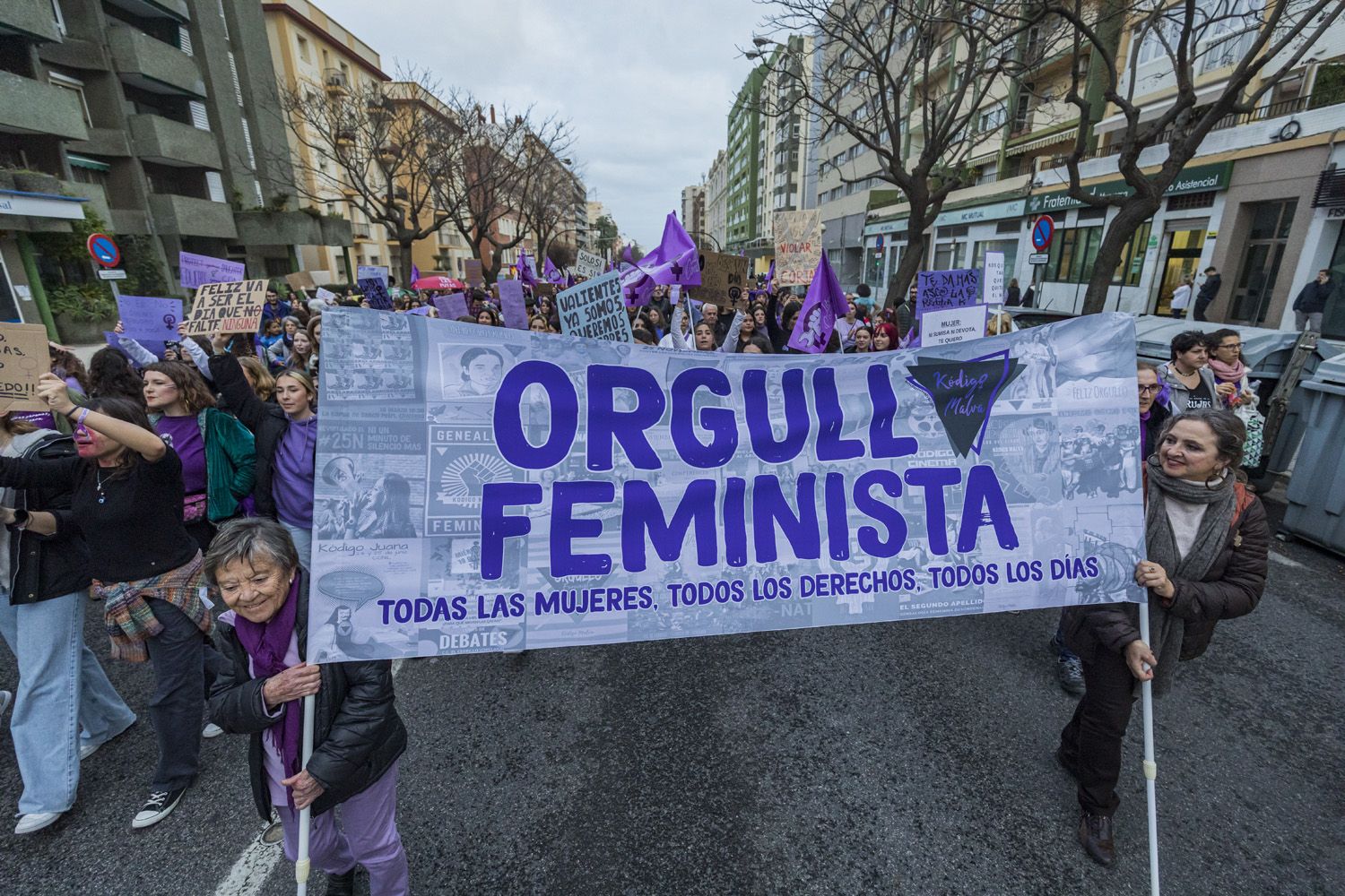 Manifestación por el 8M de Cádiz
