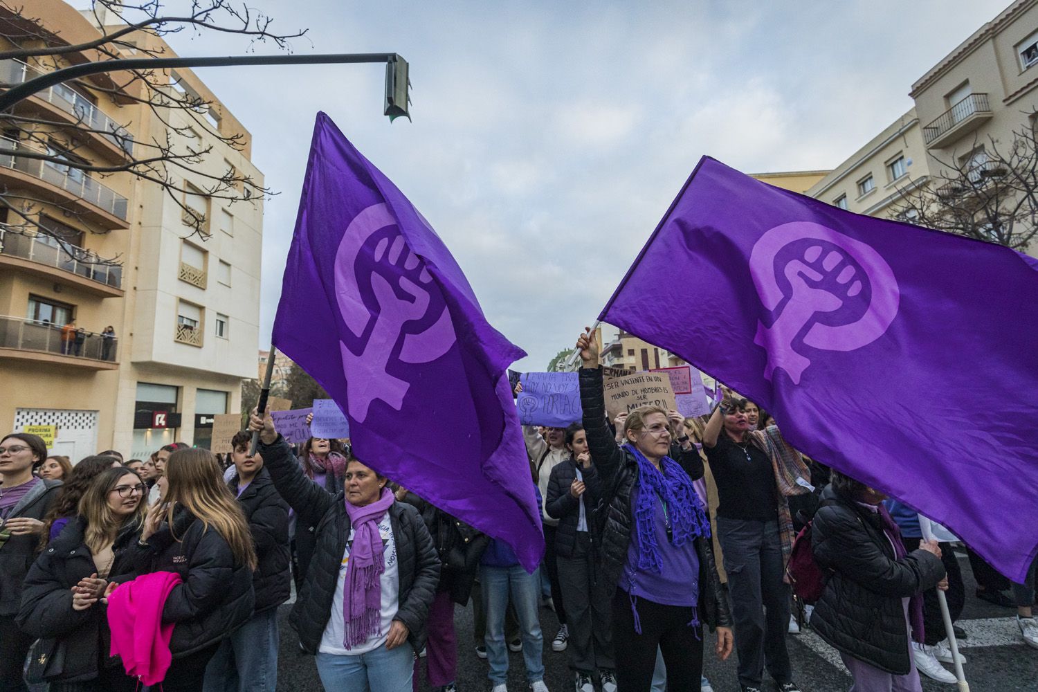 Manifestación por el 8M de Cádiz