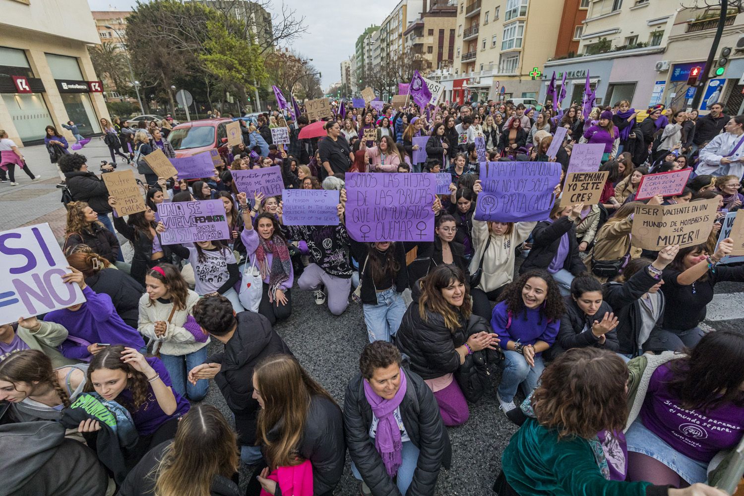 Manifestación por el 8M de Cádiz