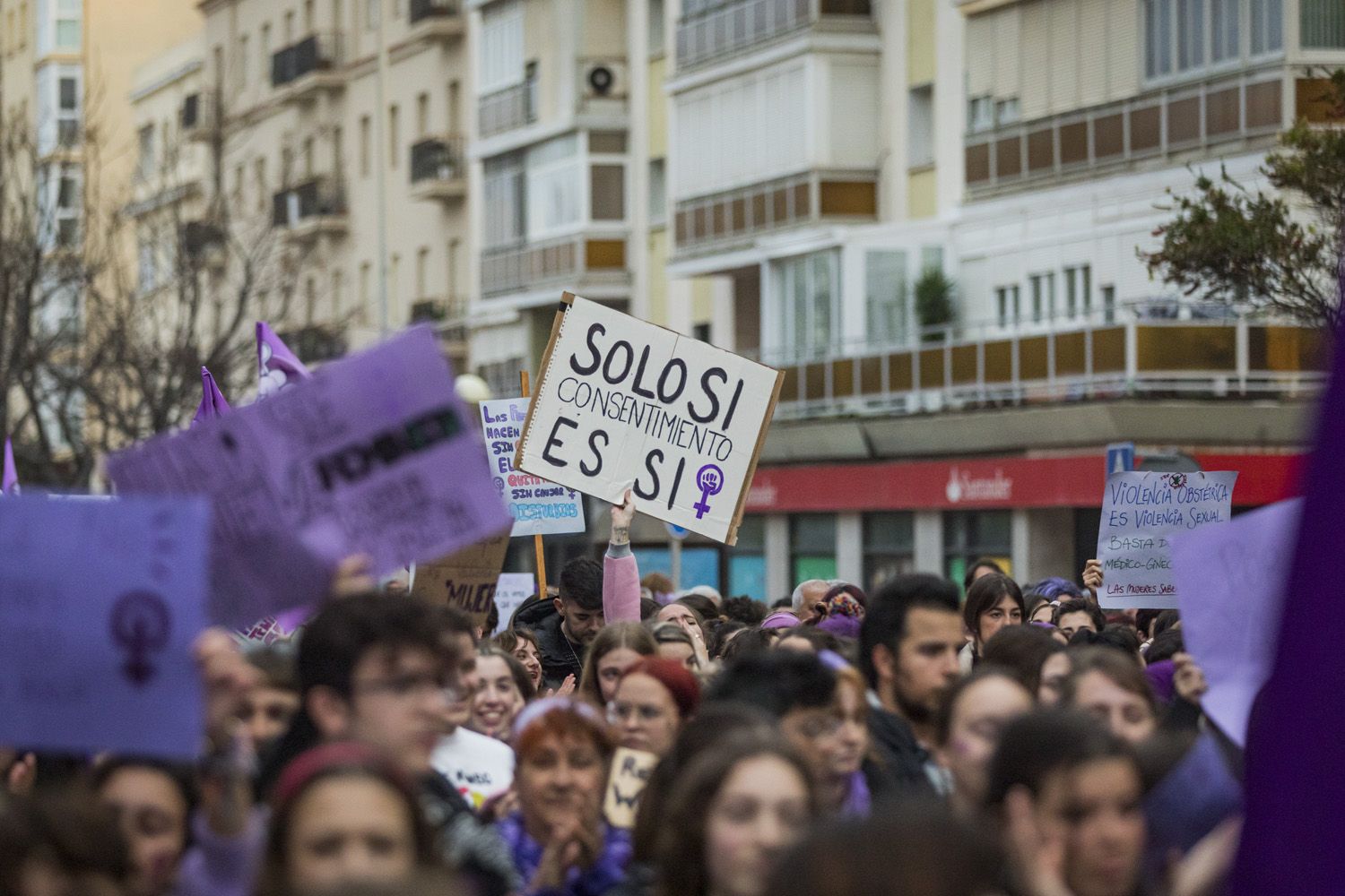 Manifestación por el 8M de Cádiz
