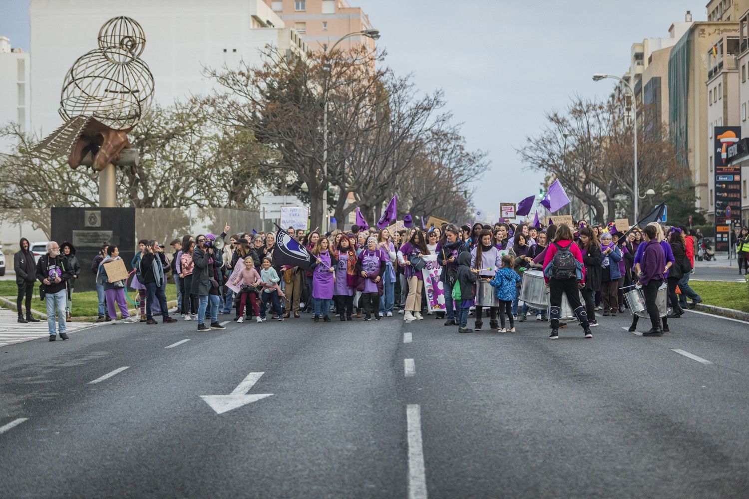 Manifestación por el 8M de Cádiz