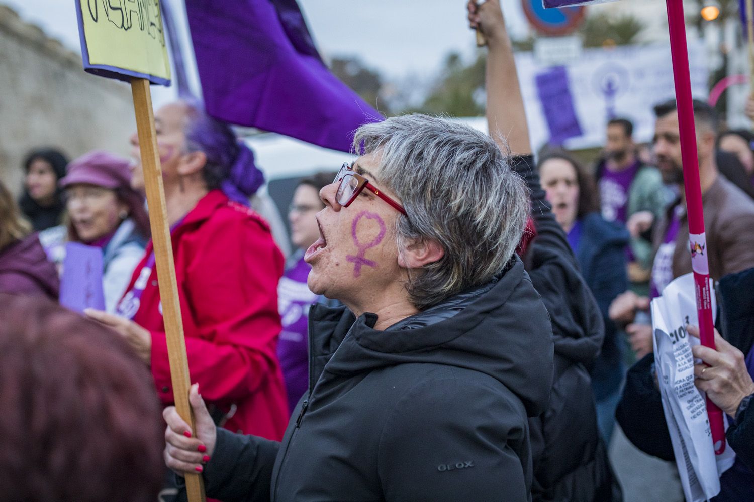 Manifestación por el 8M de Cádiz