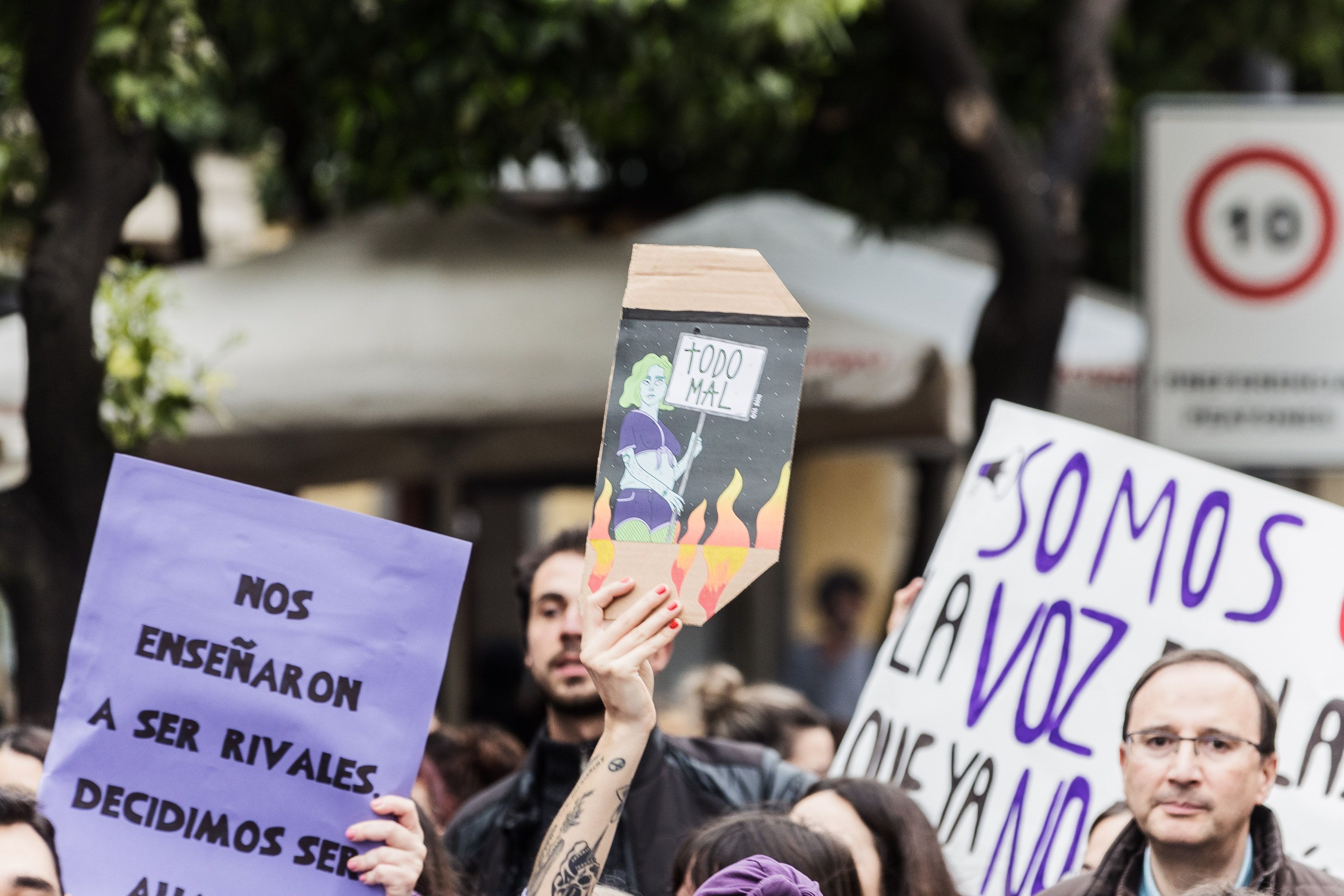Manifestación por el 8M de Jerez