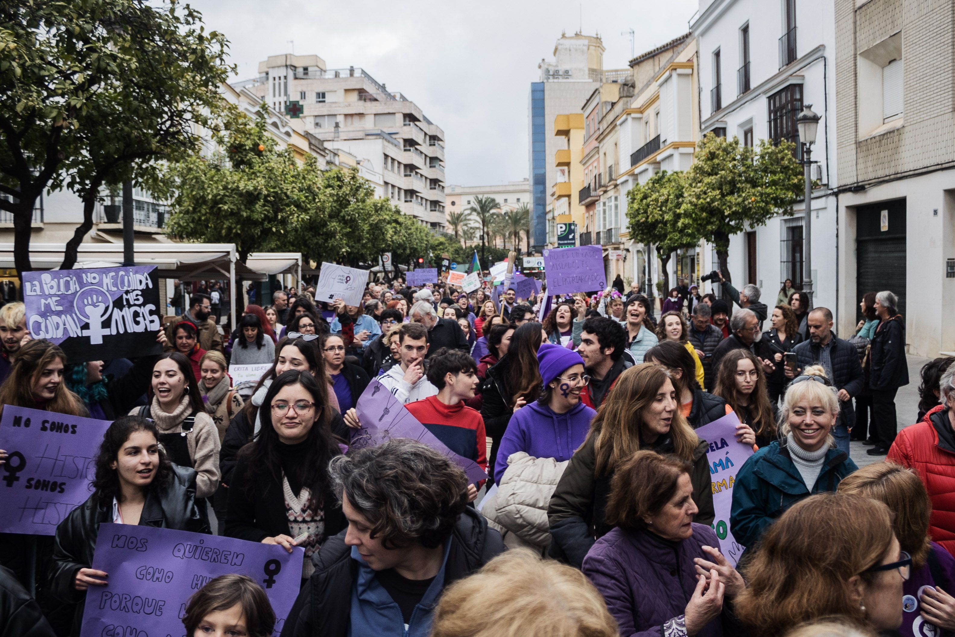 Manifestación por el 8M de Jerez