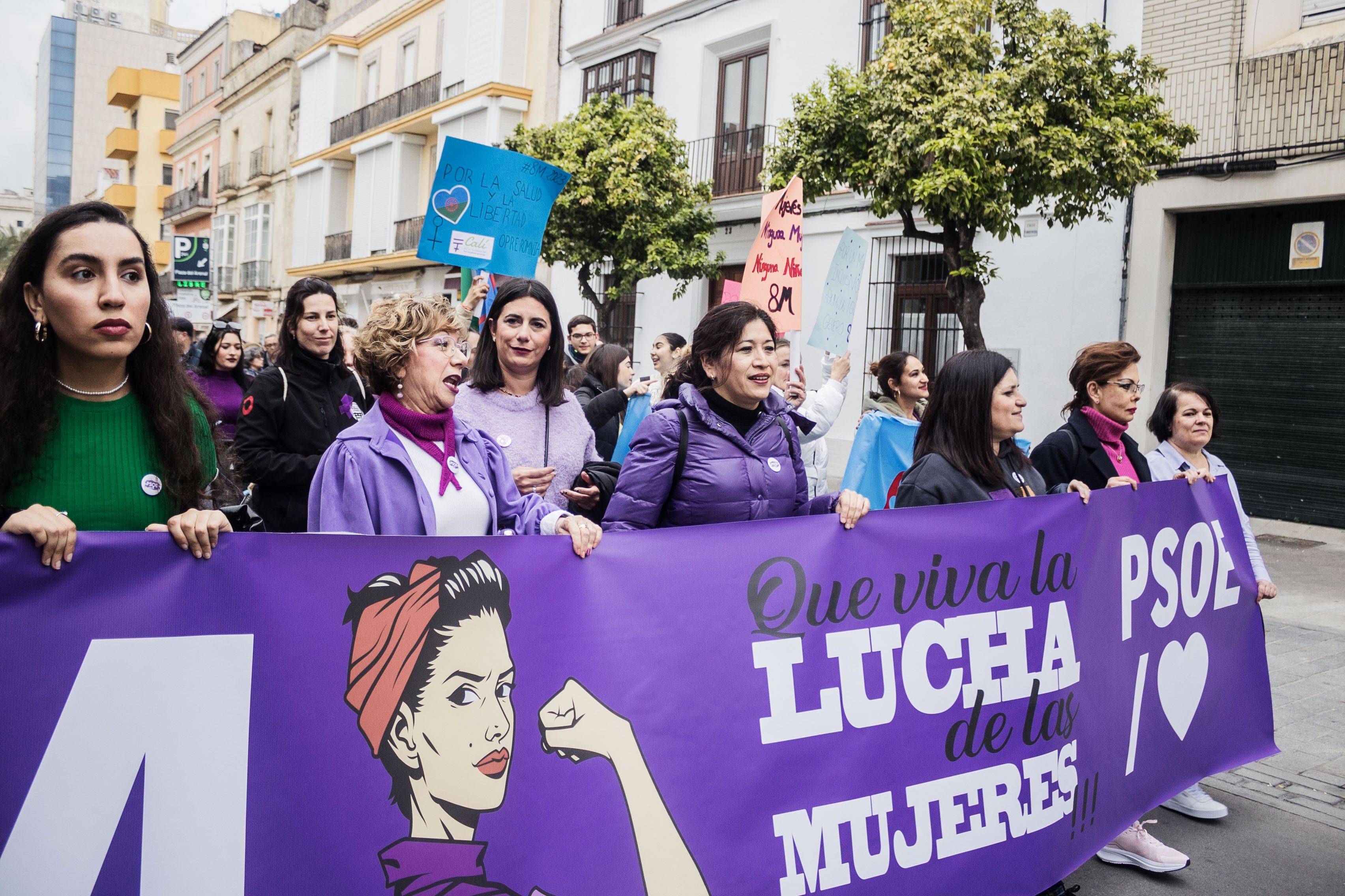 Manifestación por el 8M de Jerez