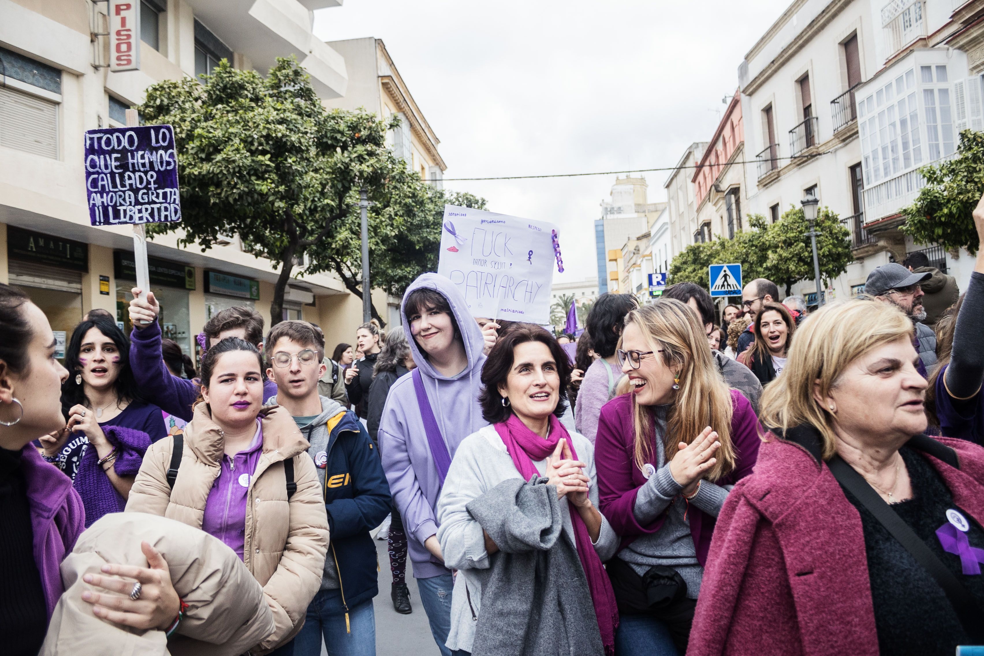 Manifestación por el 8M de Jerez