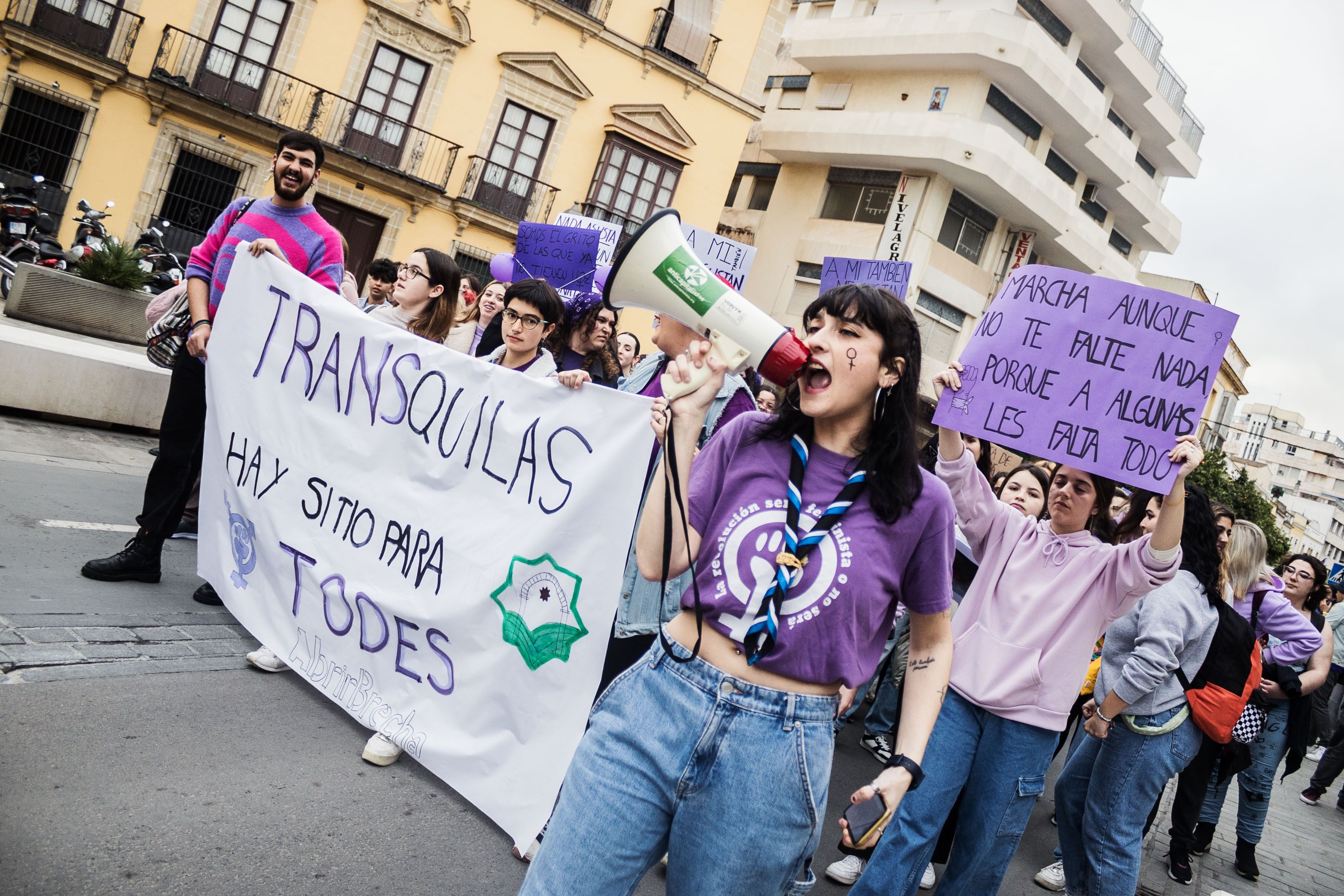 Manifestación por el 8M de Jerez, en una edición pasada.