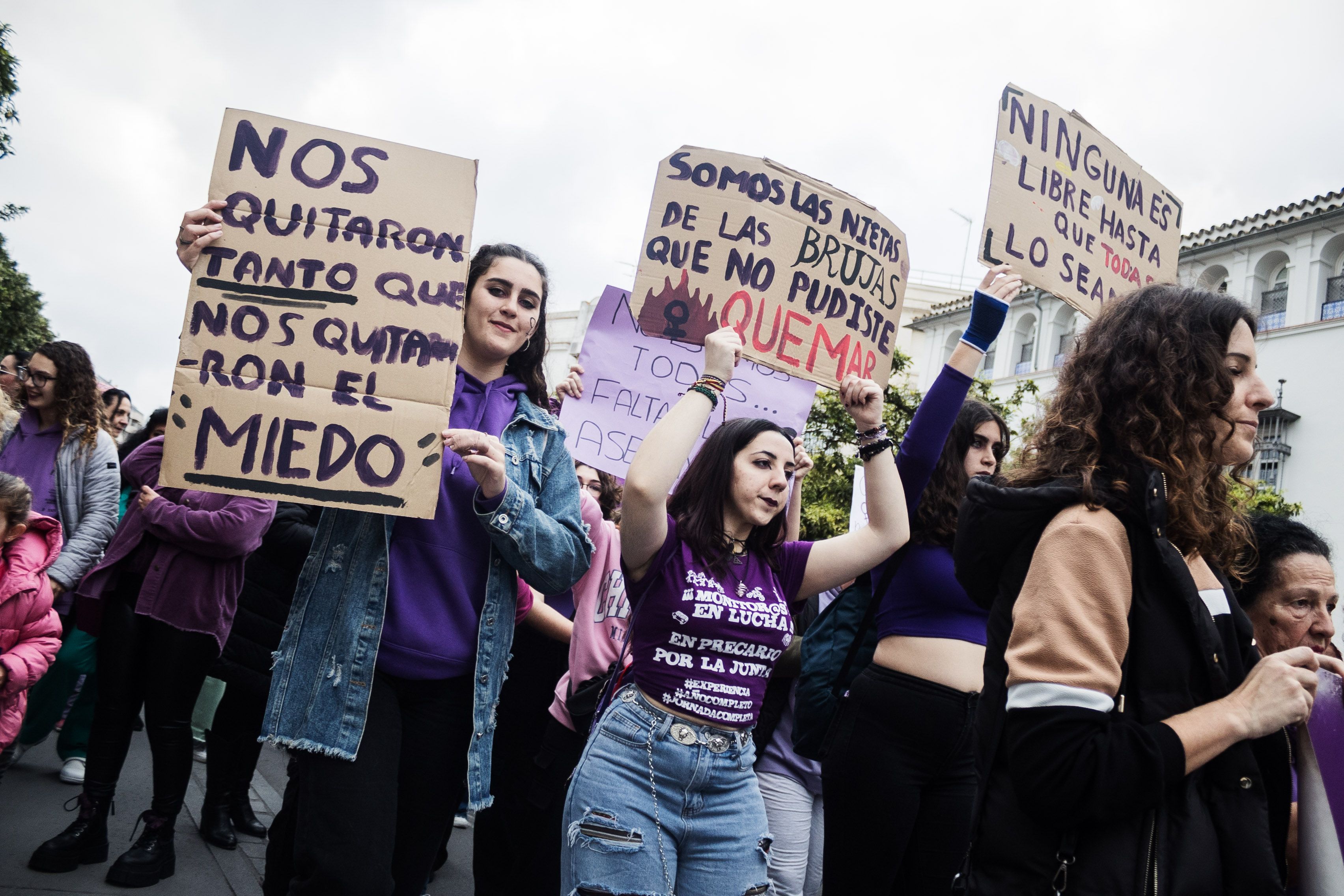 Manifestación por el 8M de Jerez