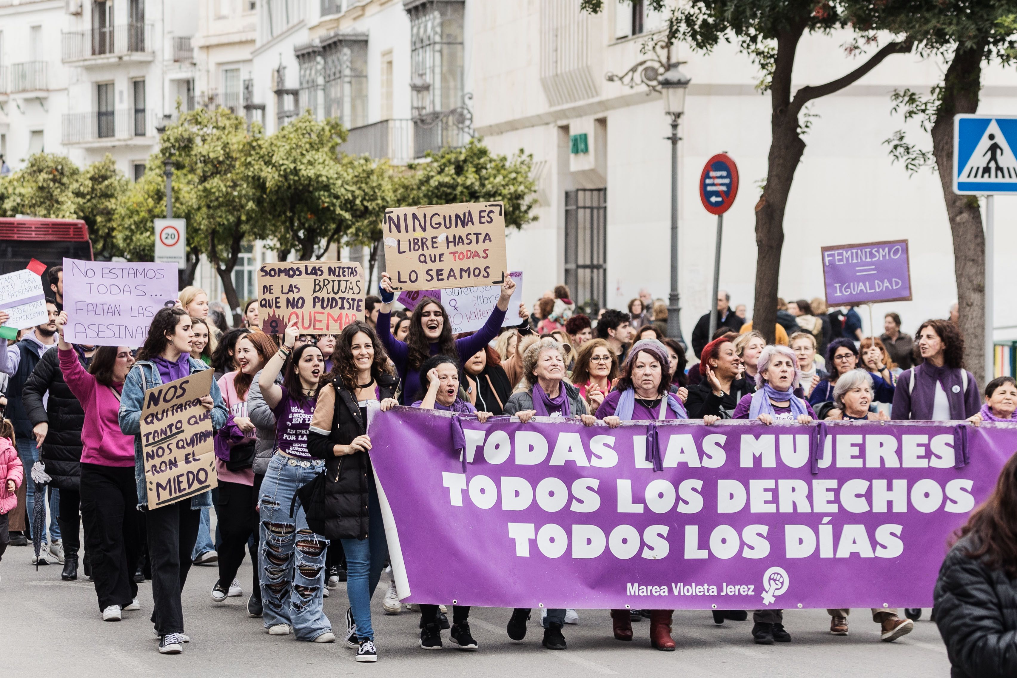 Manifestación por el 8M de Jerez