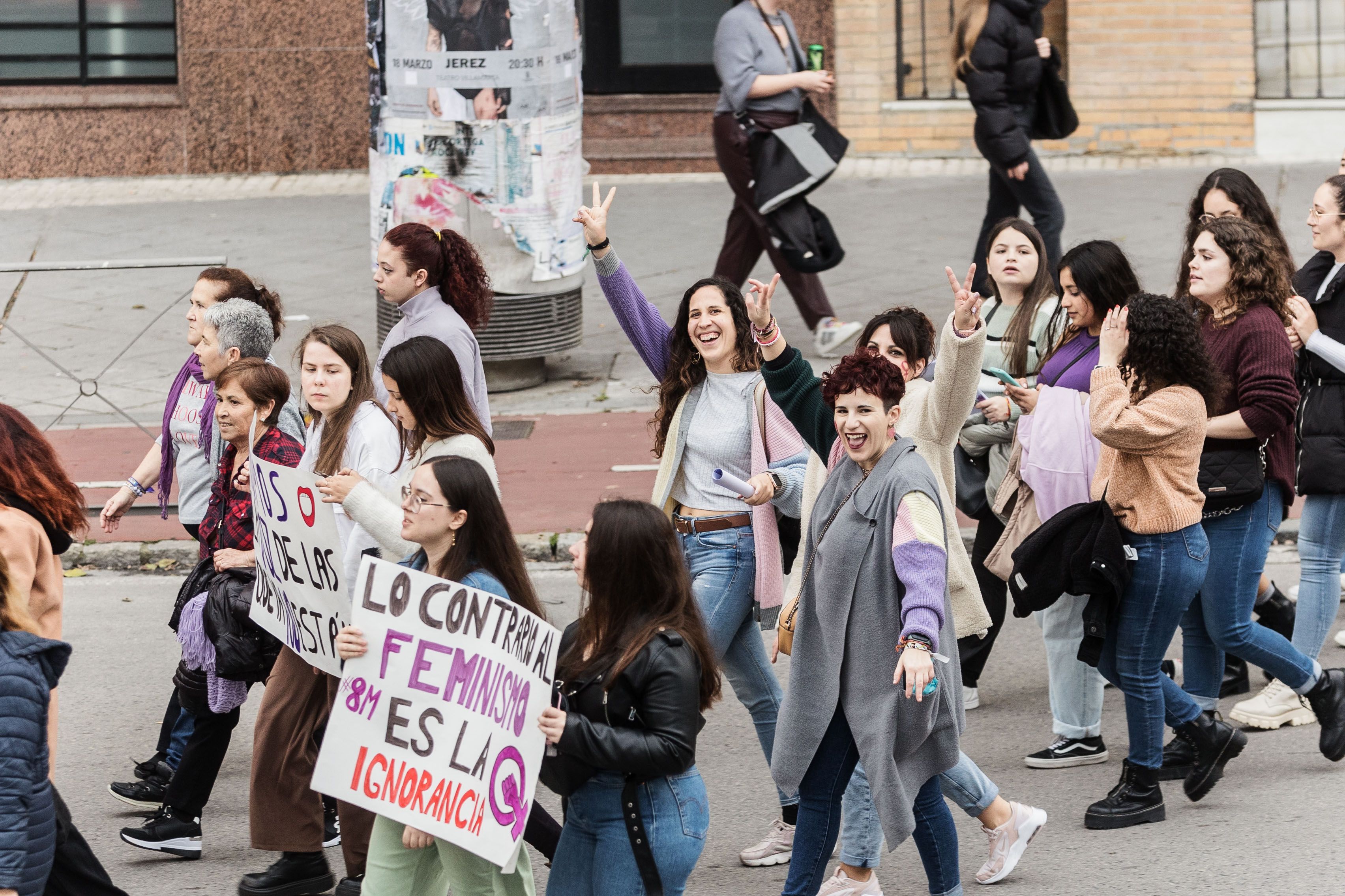 Manifestación por el 8M de Jerez