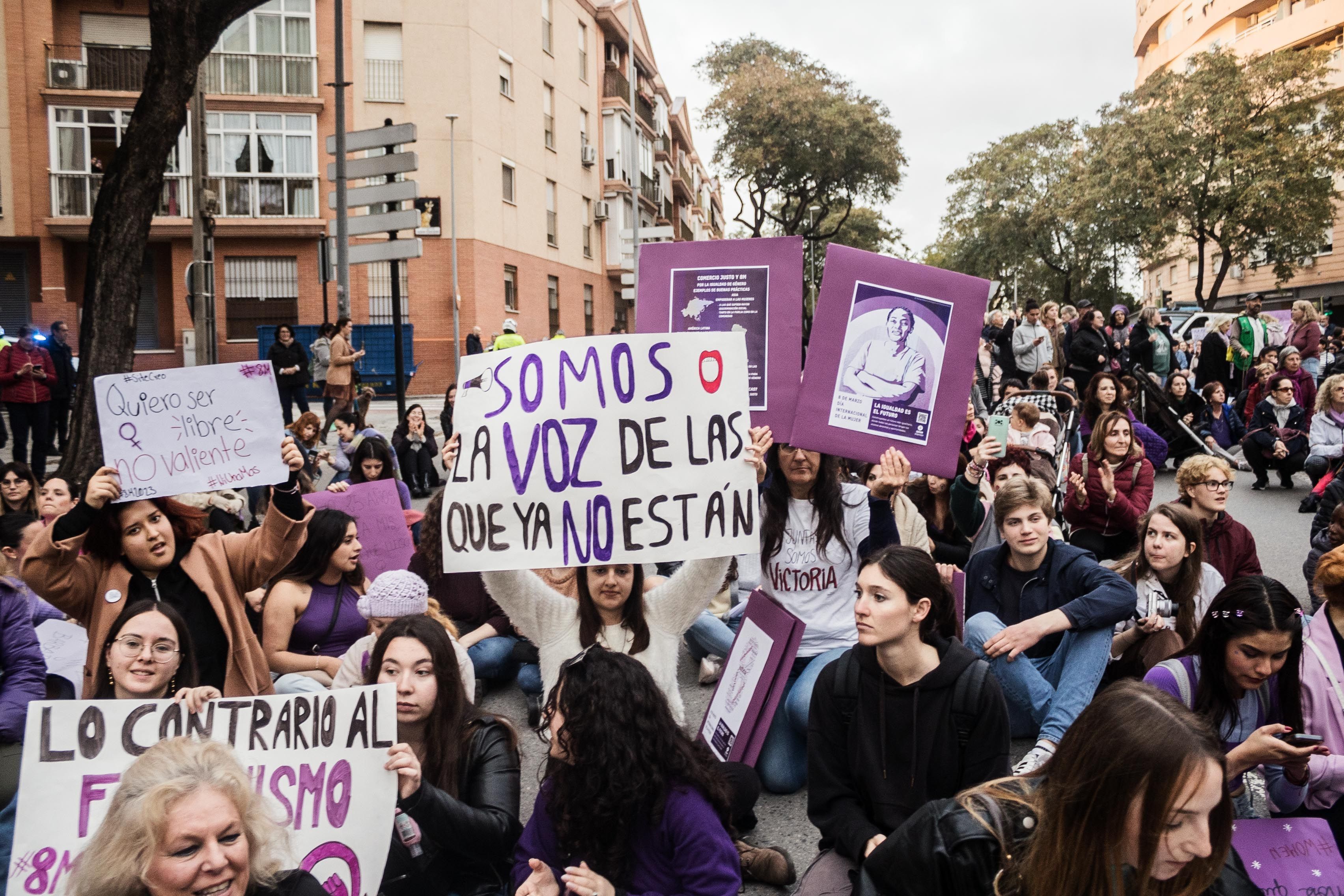 Manifestación por el 8M de Jerez