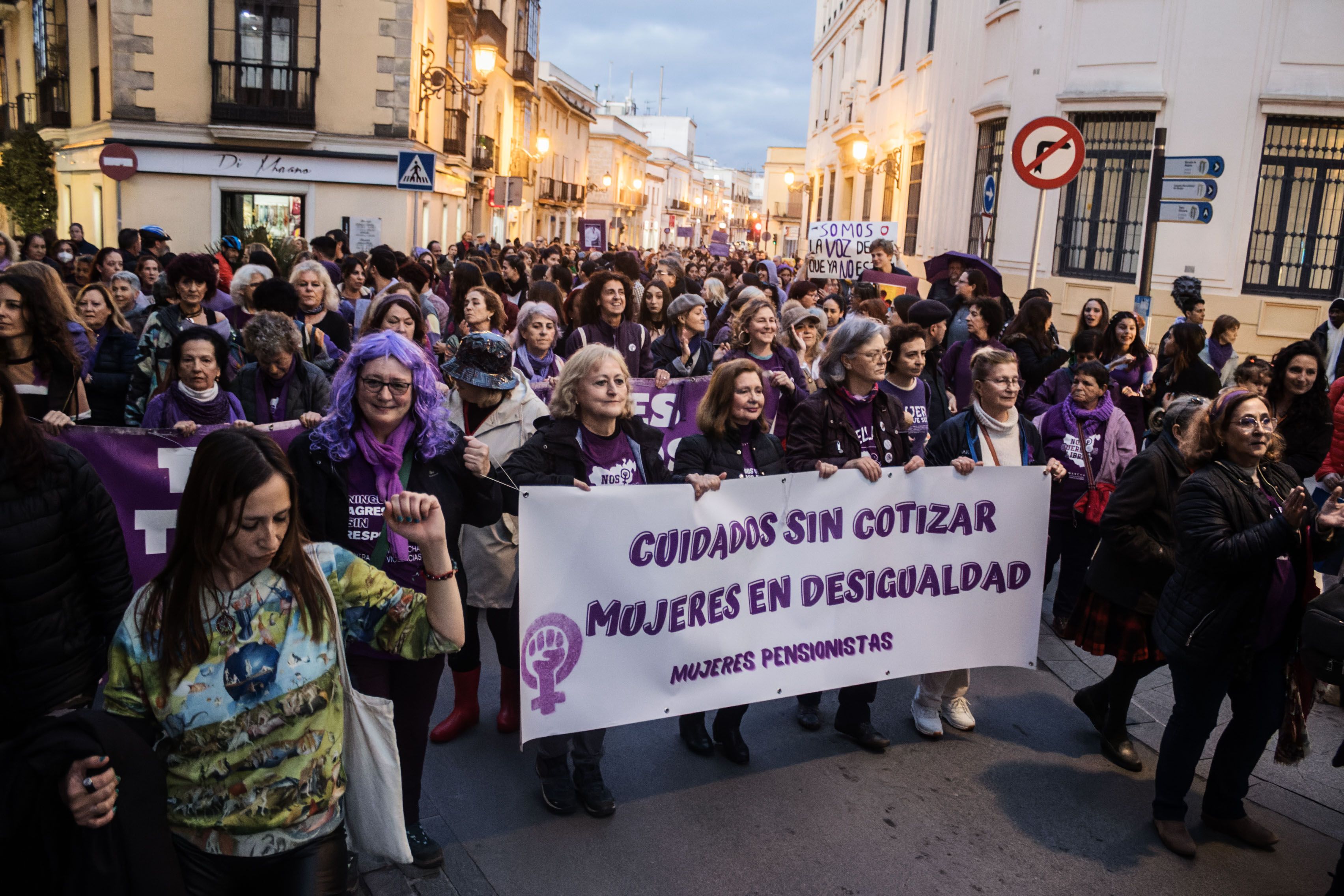 Manifestación por el 8M de Jerez.