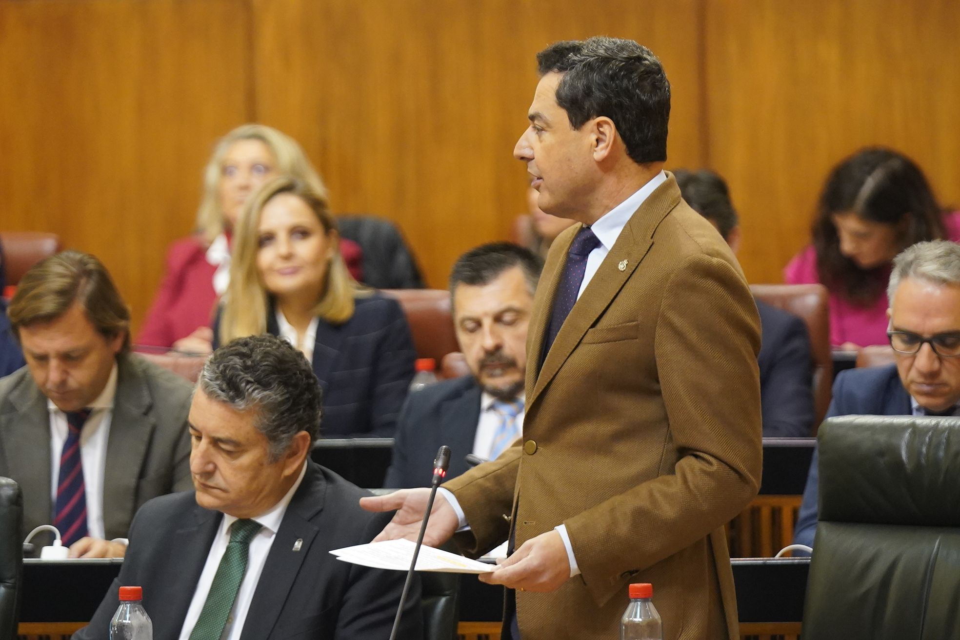 Moreno durante la sesión de control. Moreno durante la sesión de control.