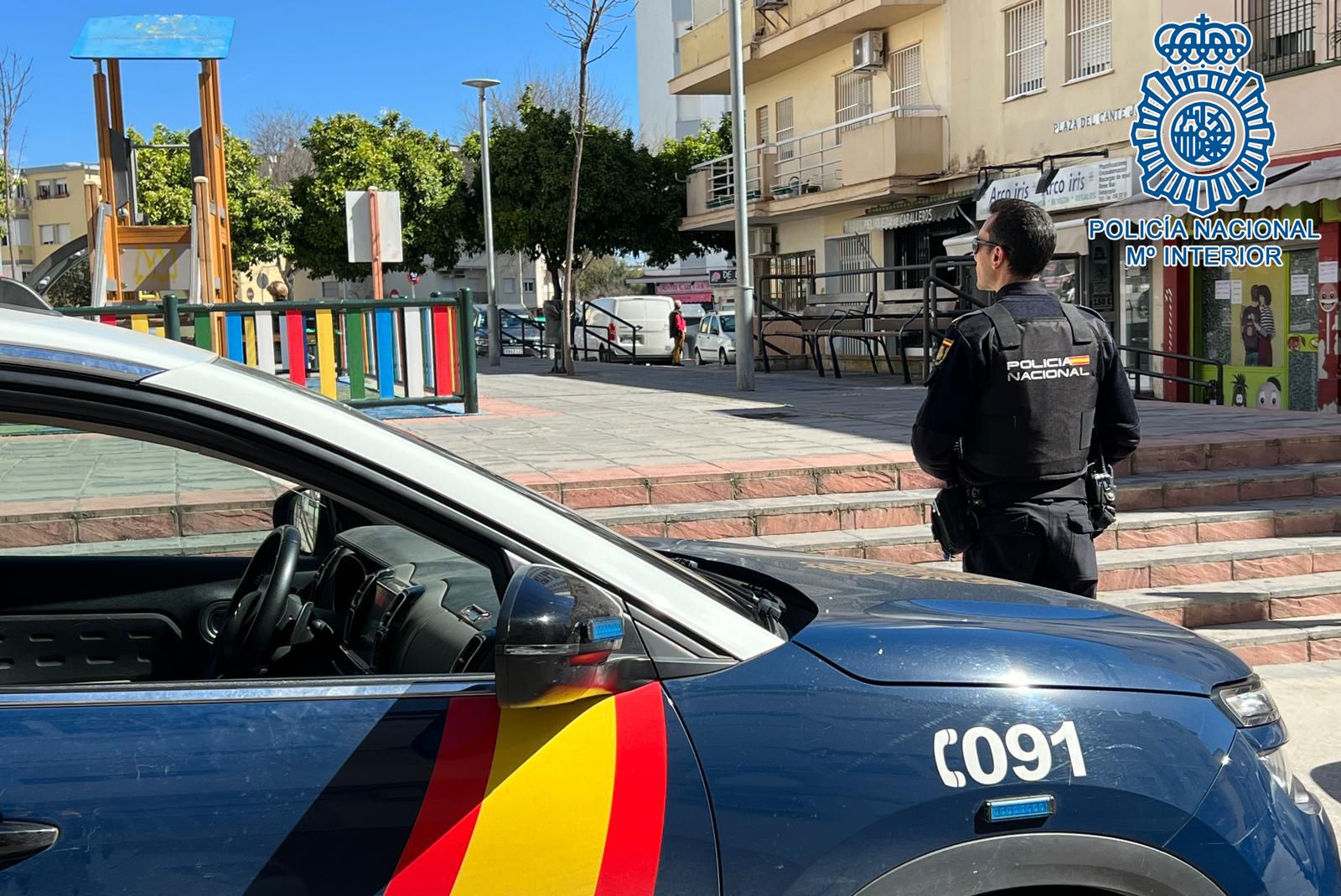 Agentes de la Policía Nacional de Jerez, en una foto de archivo. Agentes de la Policía Nacional de Jerez, en una foto de archivo.