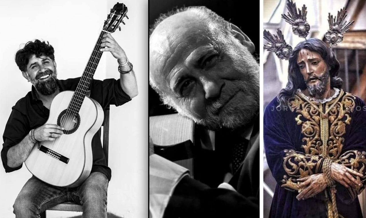 Luis de Perikín, Periquín Niño Jero, y el Prendimiento, en imágenes del guitarrista y de Andrés Trujillo Rosa.