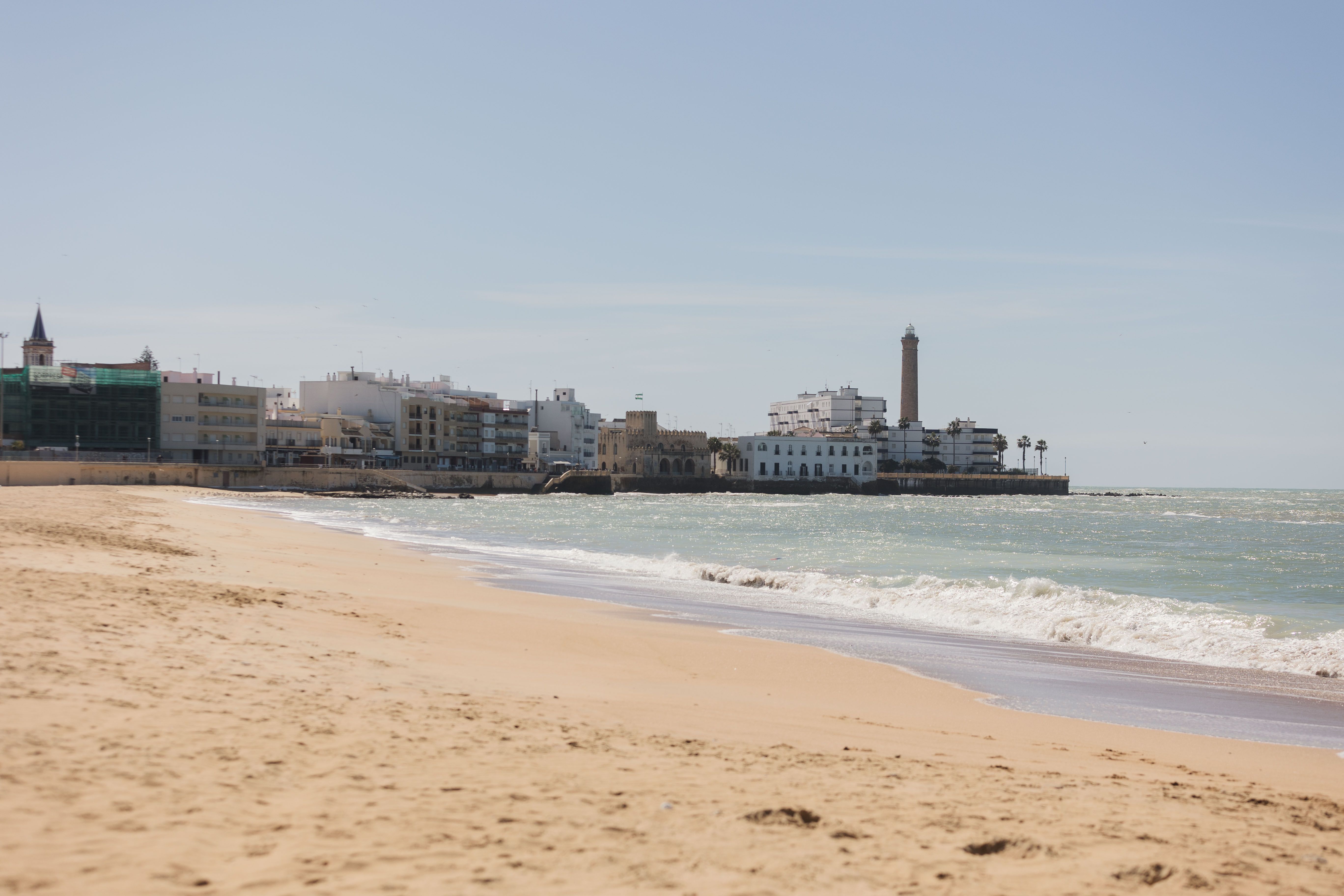 Una imagen de una de las playas de Chipiona.