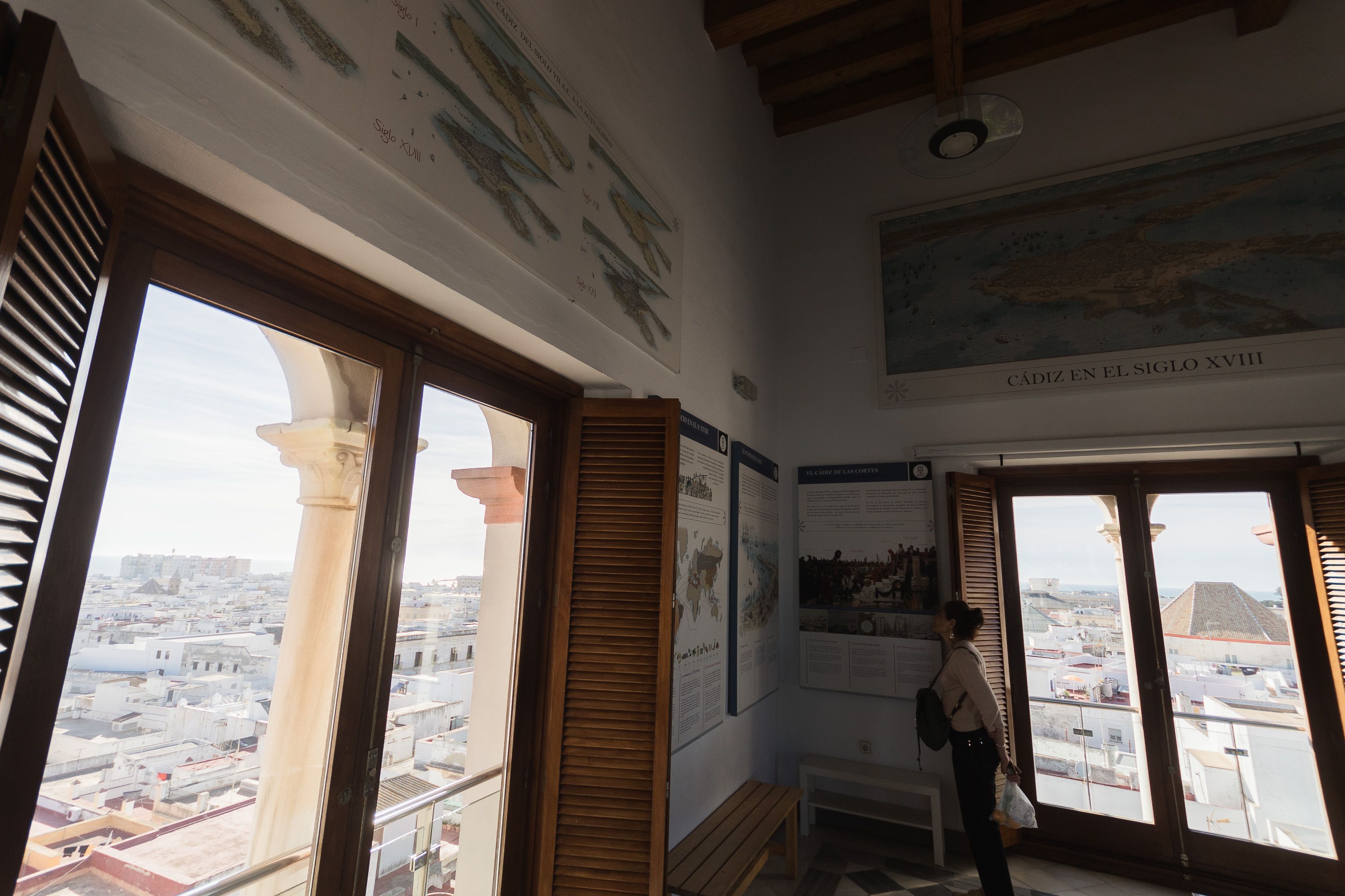 Una de las salas de la torre mirador. 