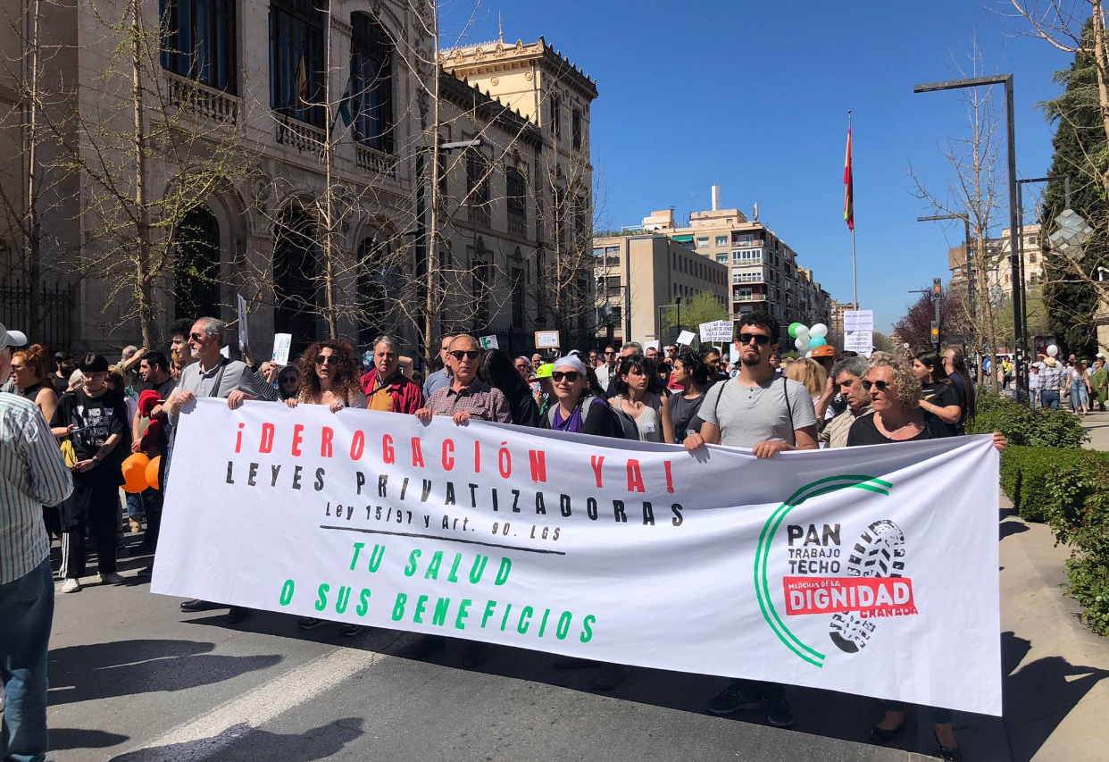 manifestacion sanidad publica granada