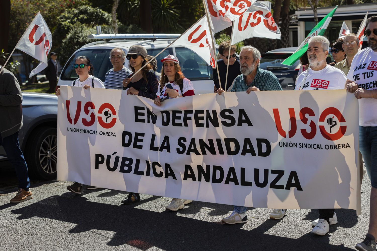 Imagen de archivo de la manifestación en defensa de la Sanidad Pública celebrada en toda Andalucía.