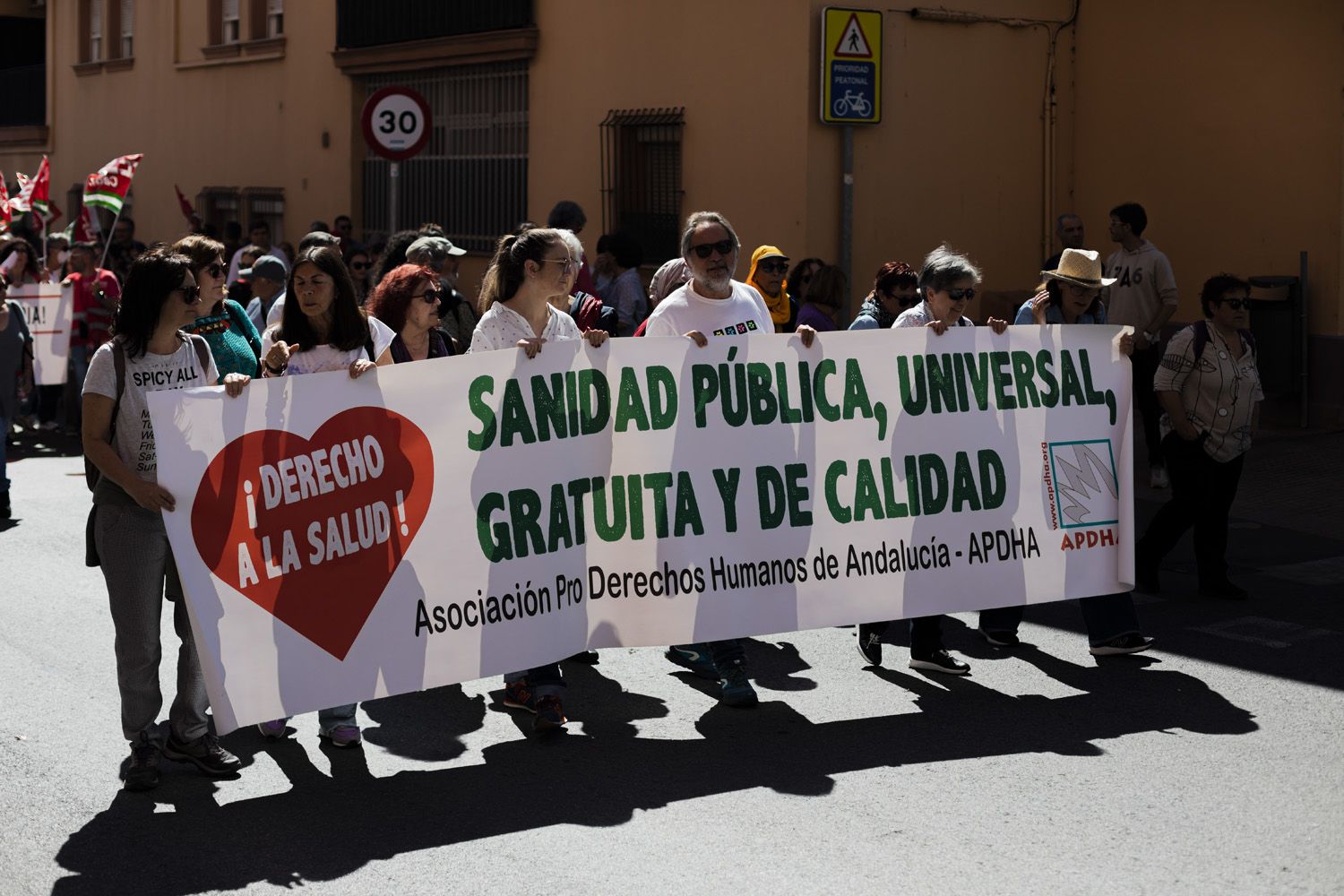 Una manifestación por una Sanidad pública y universal.
