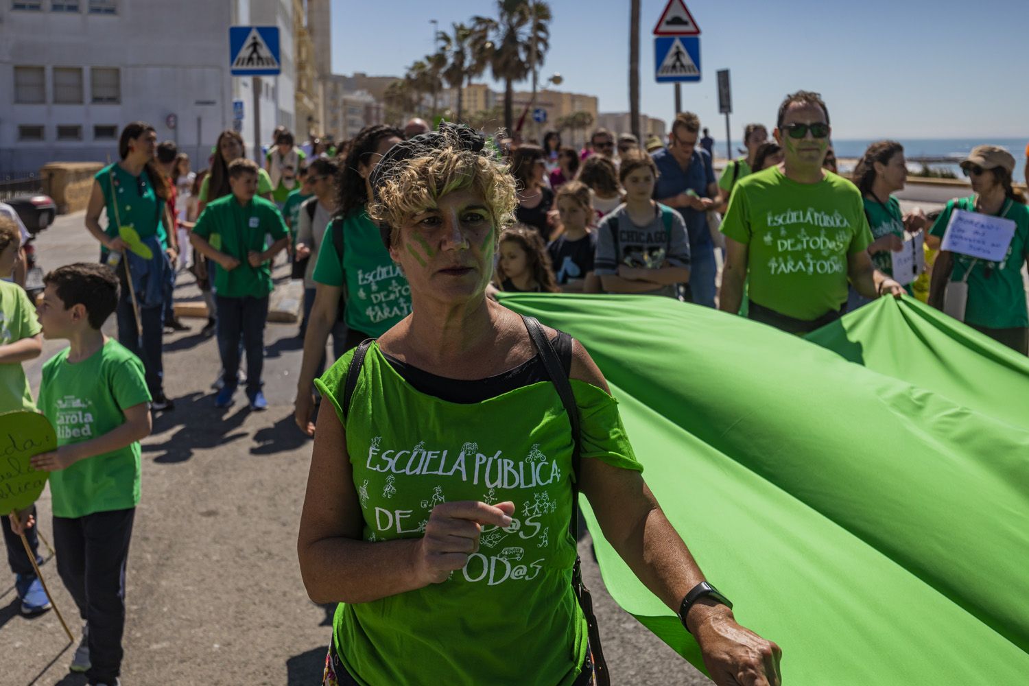Una manifestación por la educación pública en una imagen de archivo.
