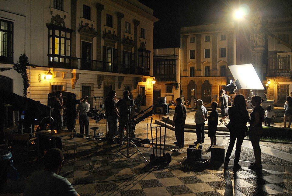 Un rodaje reciente en Jerez, en imagen de archivo.