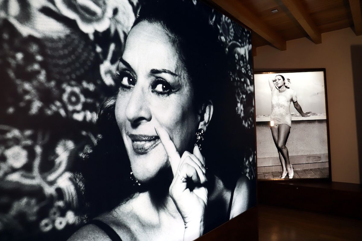Uno de los paneles del Museo de Lola Flores.