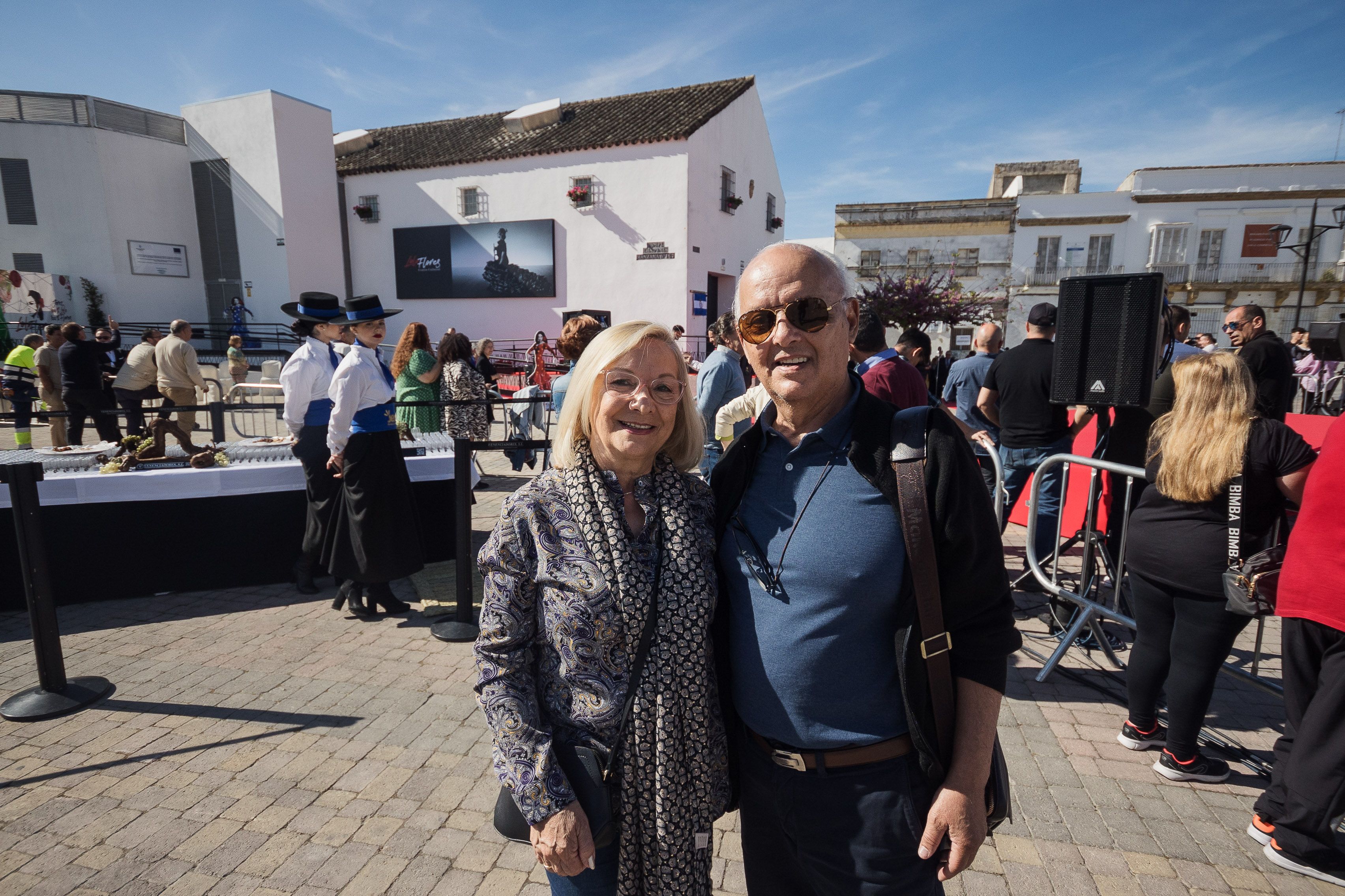 Orlinda y Julio, argentinos, que vinieron expresamente a esta inauguración.   MANU GARCÍA 