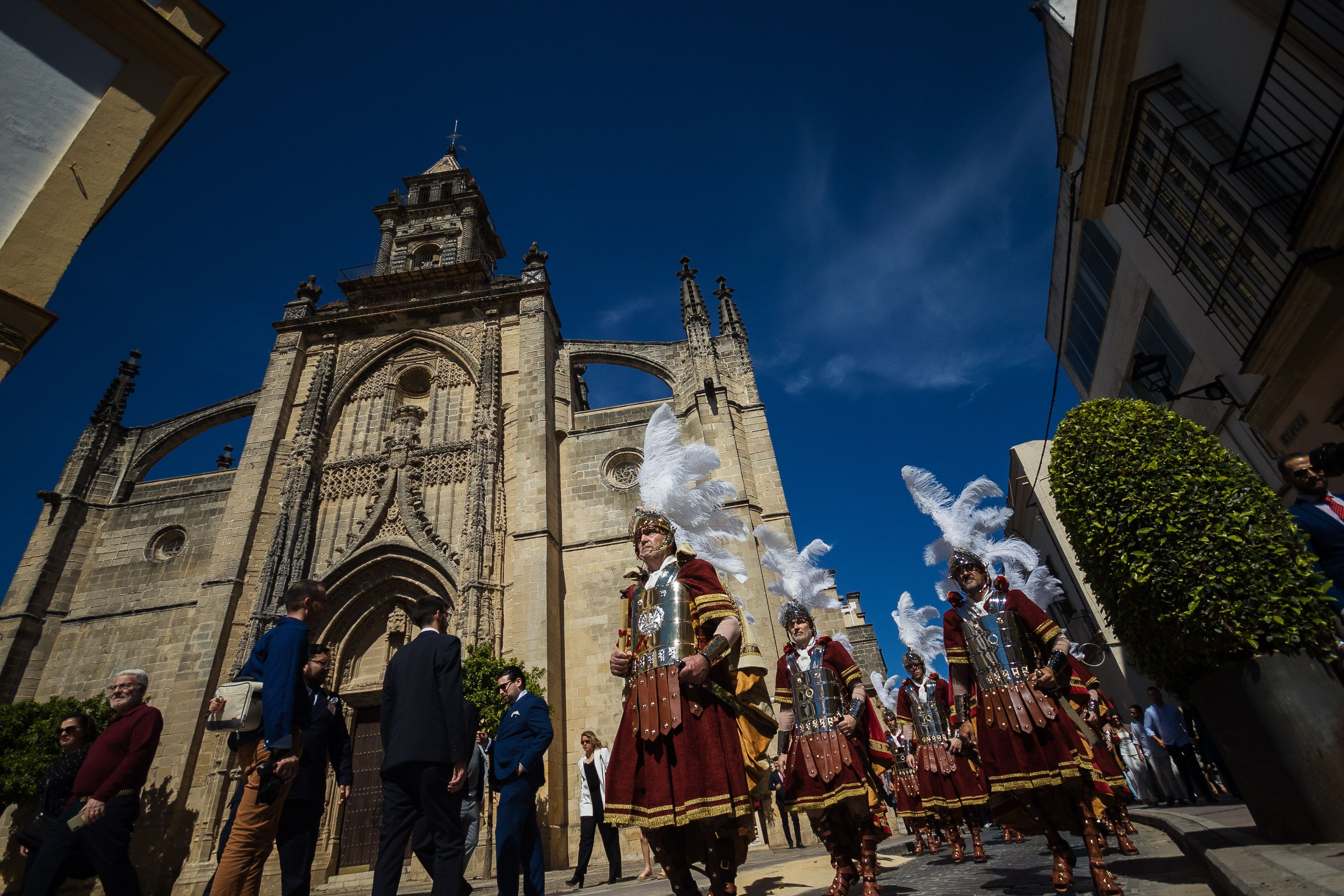 Los 'armaos' del Transporte, protagonistas del Domingo de Ramos.