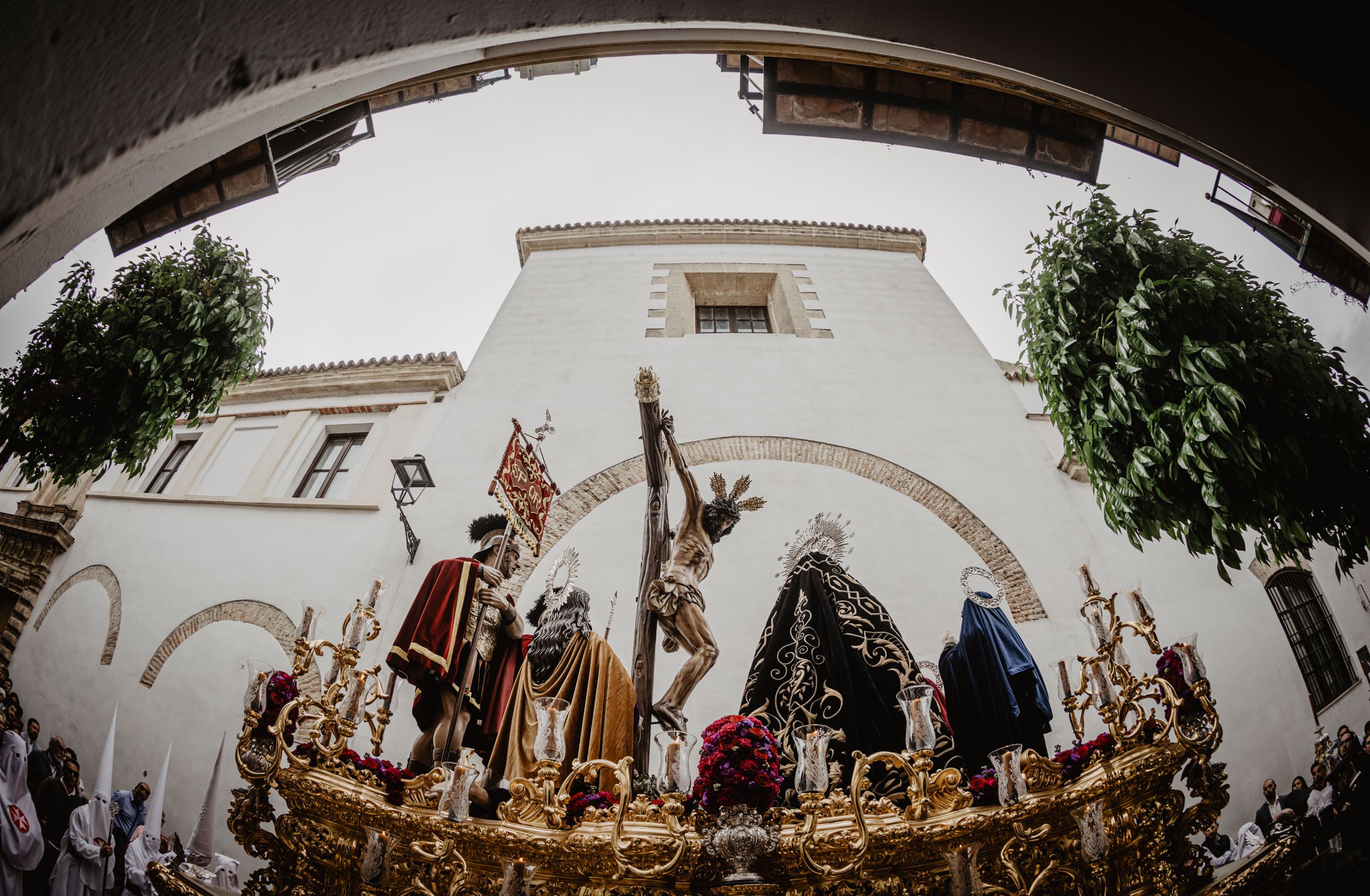 El Cristo del Amor en su paso el Martes Santo.