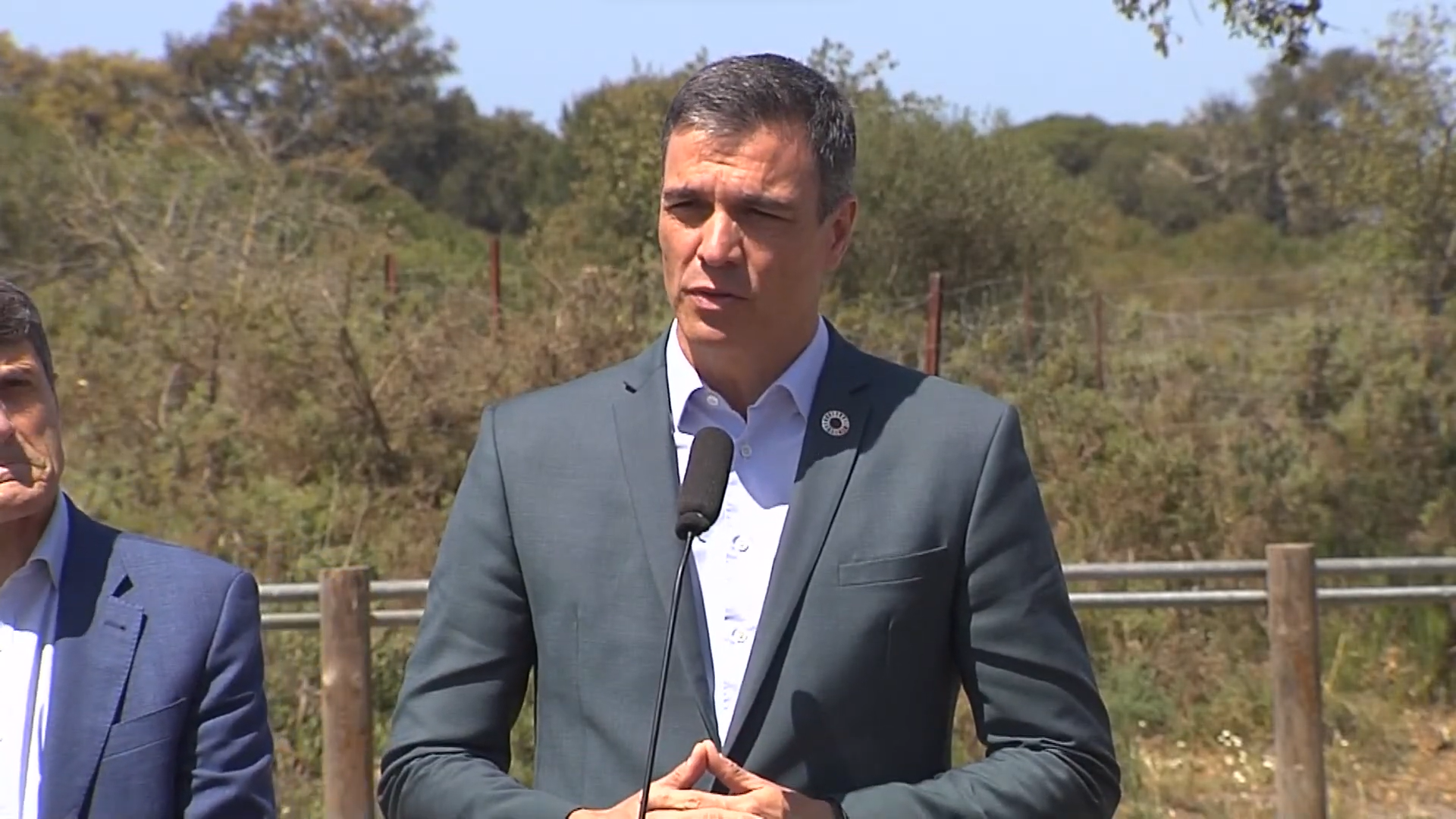 Pedro Sánchez en Doñana.