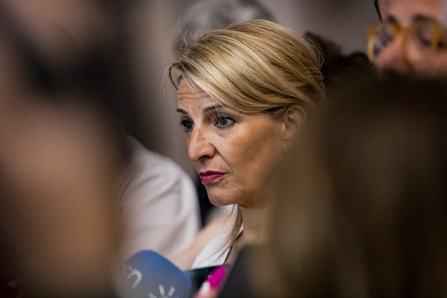 Yolanda Díaz en su visita a Cádiz, en una imagen de archivo. Ha declarado que asume "el reto" de las elecciones.