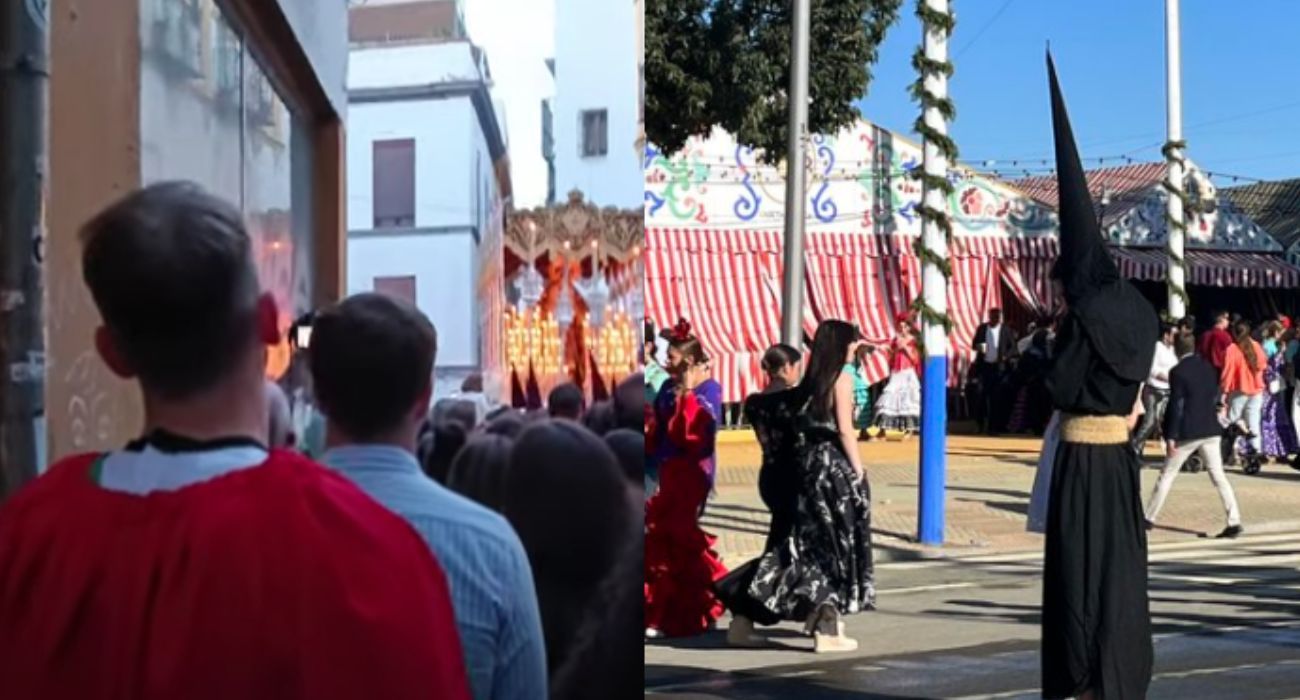 'Mr Dinamito', vestido de romano en la Semana Santa y de nazareno en la Feria de Abril. 'Mr Dinamito', vestido de romano en la Semana Santa y de nazareno en la Feria de Abril.
