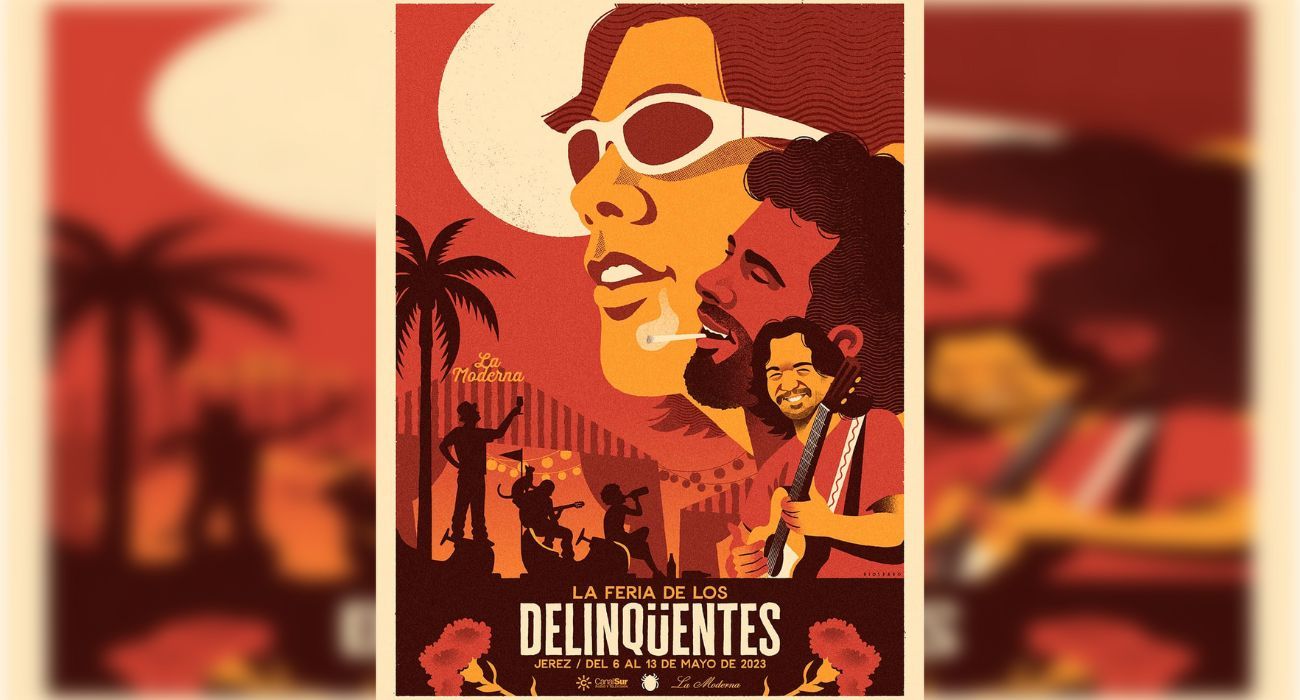 La caseta La Moderna homenajea en la Feria de Jerez a Los Delinquëntes.