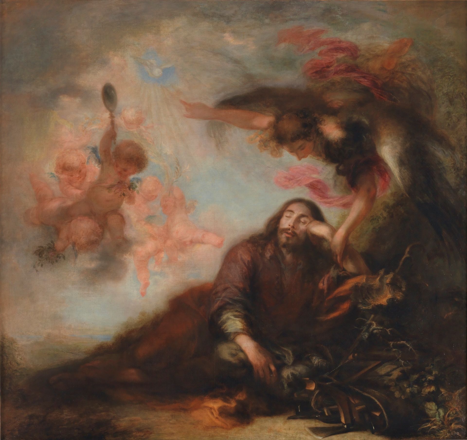 El sueño de San José, obra incluida en la muestra. 