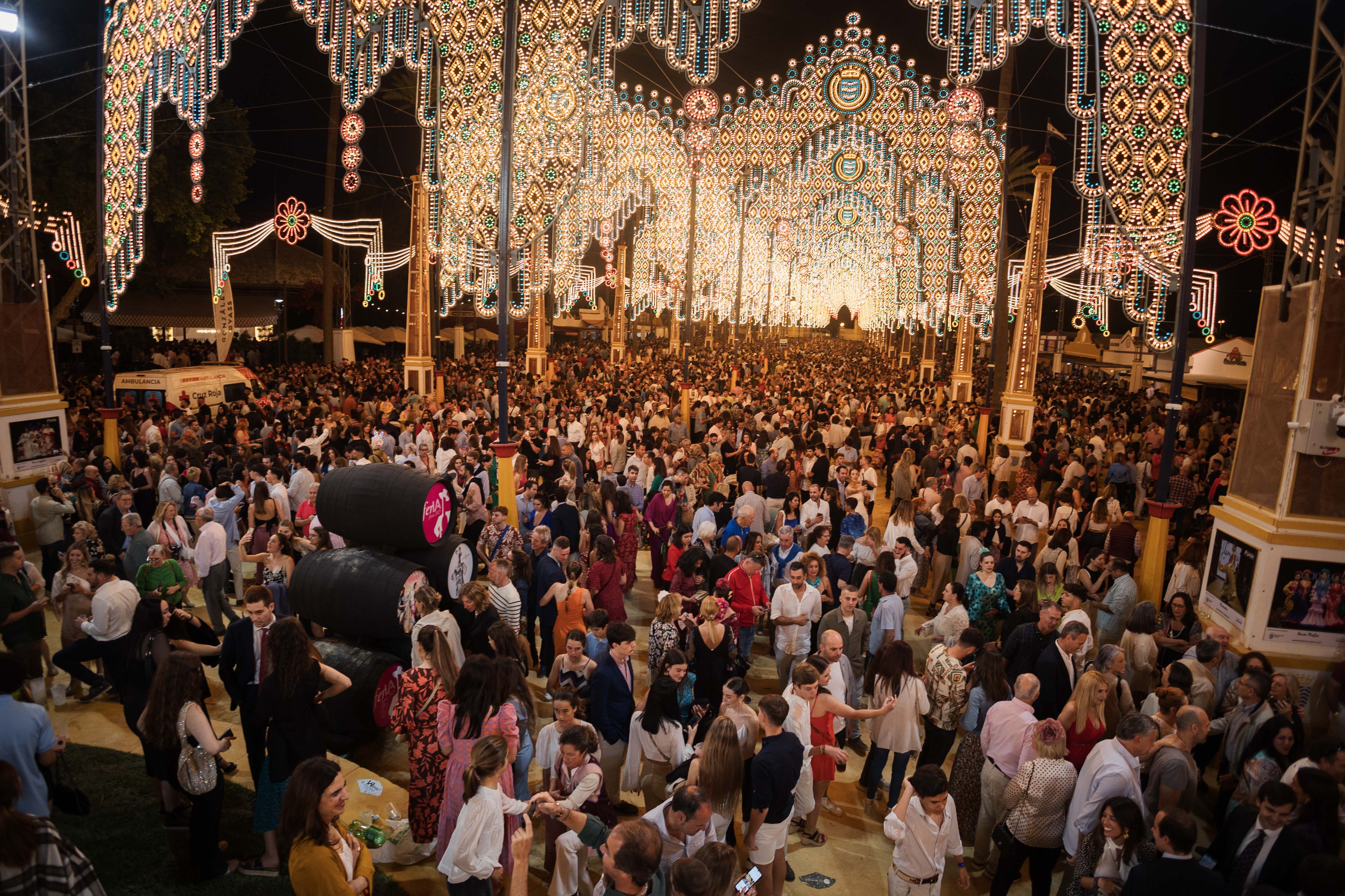 Alumbrado de la pasada edición de la Feria del Caballo.