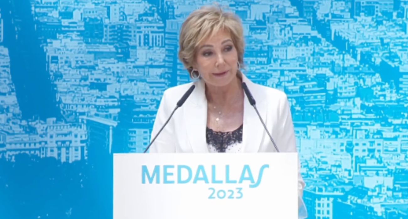 Ana Rosa Quintana, el día que recibió la Medalla de Honor de Madrid.