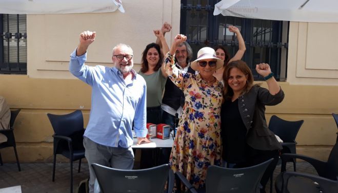 Manuel Guerrero, candidato de Podemos Jerez, el último día de campaña.